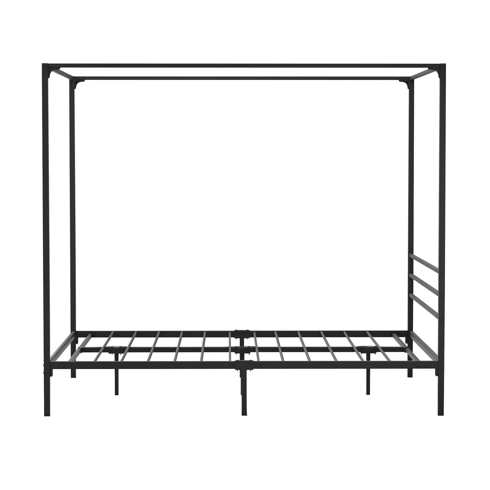 5 Oikiture Metal Canopy Bed Frame Queen Size Beds Platform
 - Black, 5 of 9