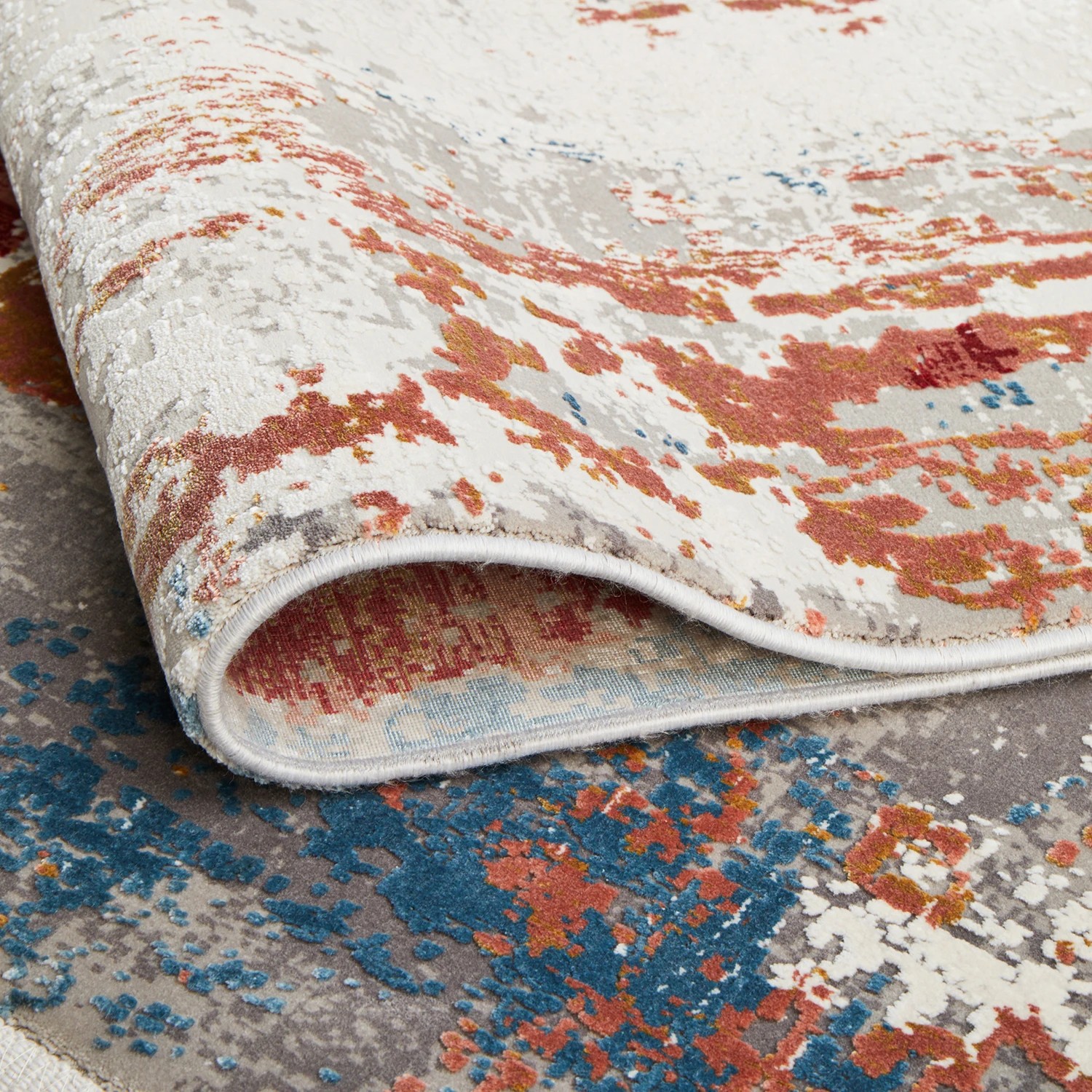 9 Common Ground Rugs Glimmers 107 290x200cm - Large Bamboo Silk Power Loomed Floor Rug - Multi, 9 of 9