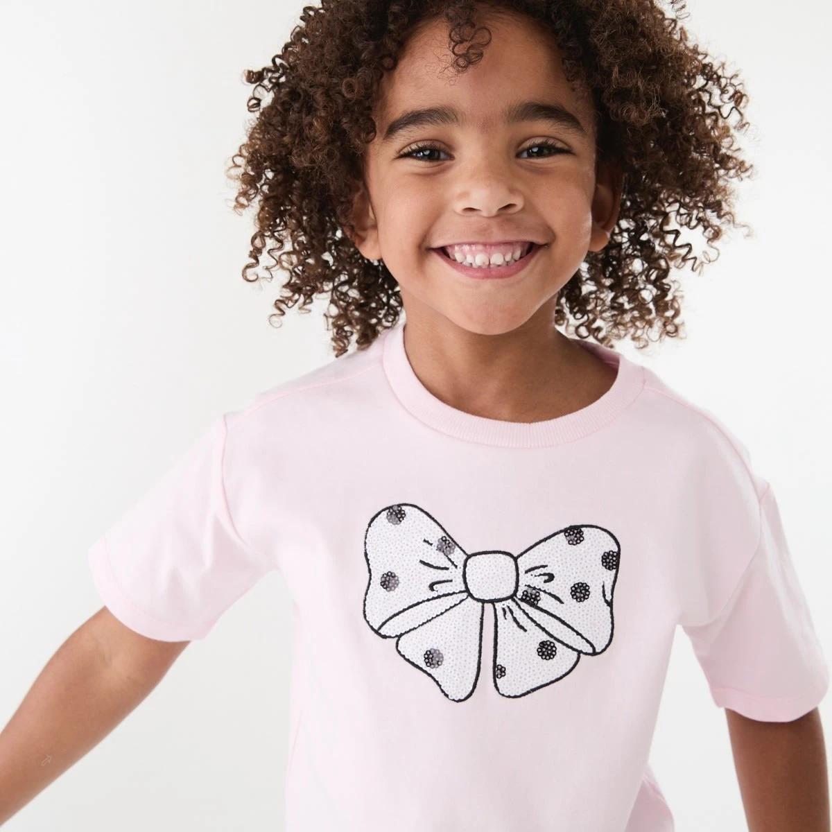 3 Short Sleeve Sequin T-shirt MAGICAL BOW BALLERINA, 3 of 6