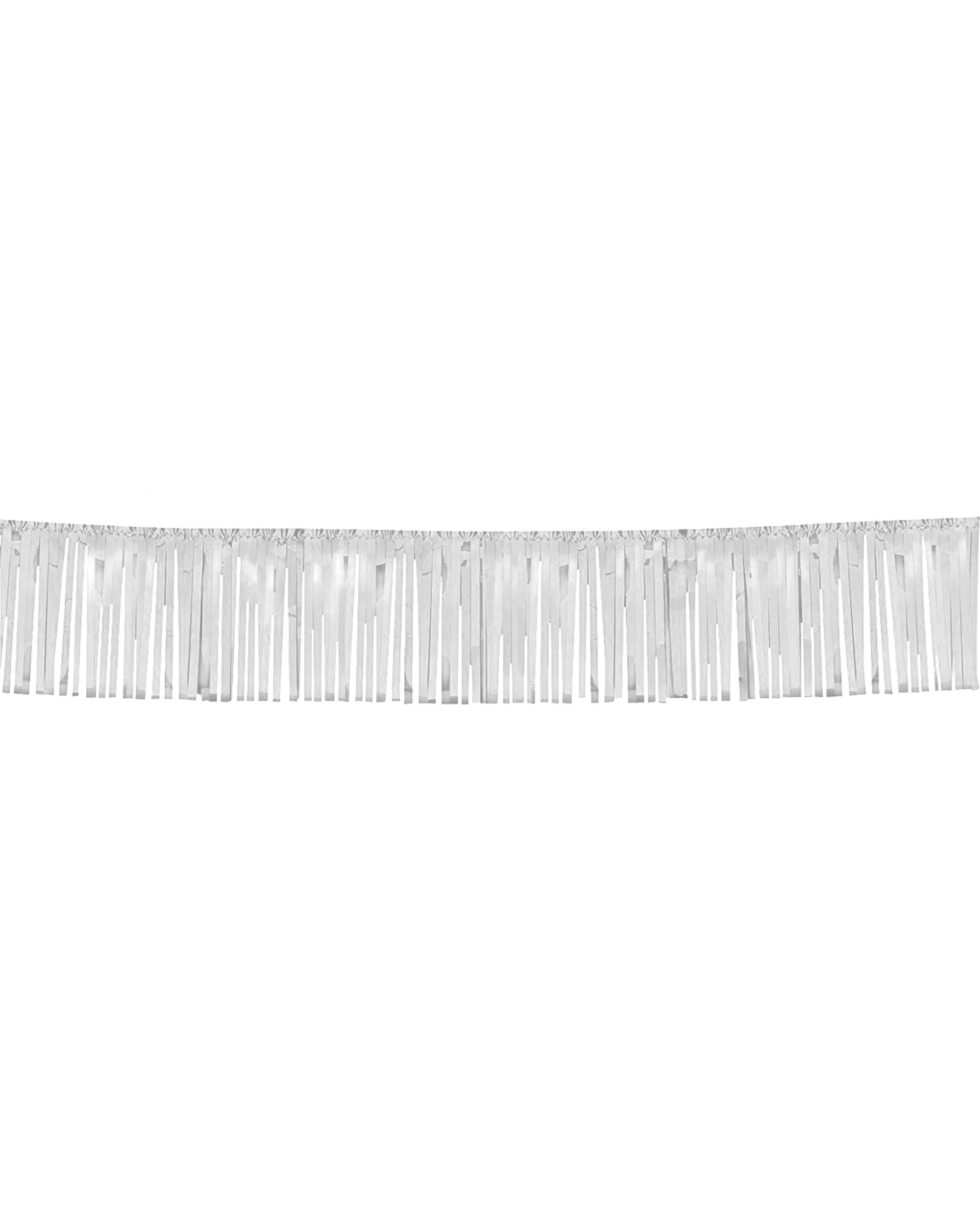 1 JD Party Metallic Fringe Banner - Silver, 1 of 1