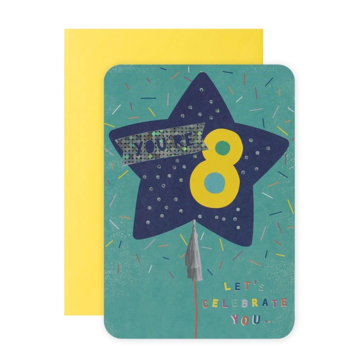 1 Connections from Hallmark 8th Birthday Card - Star Balloon, 1 of 3