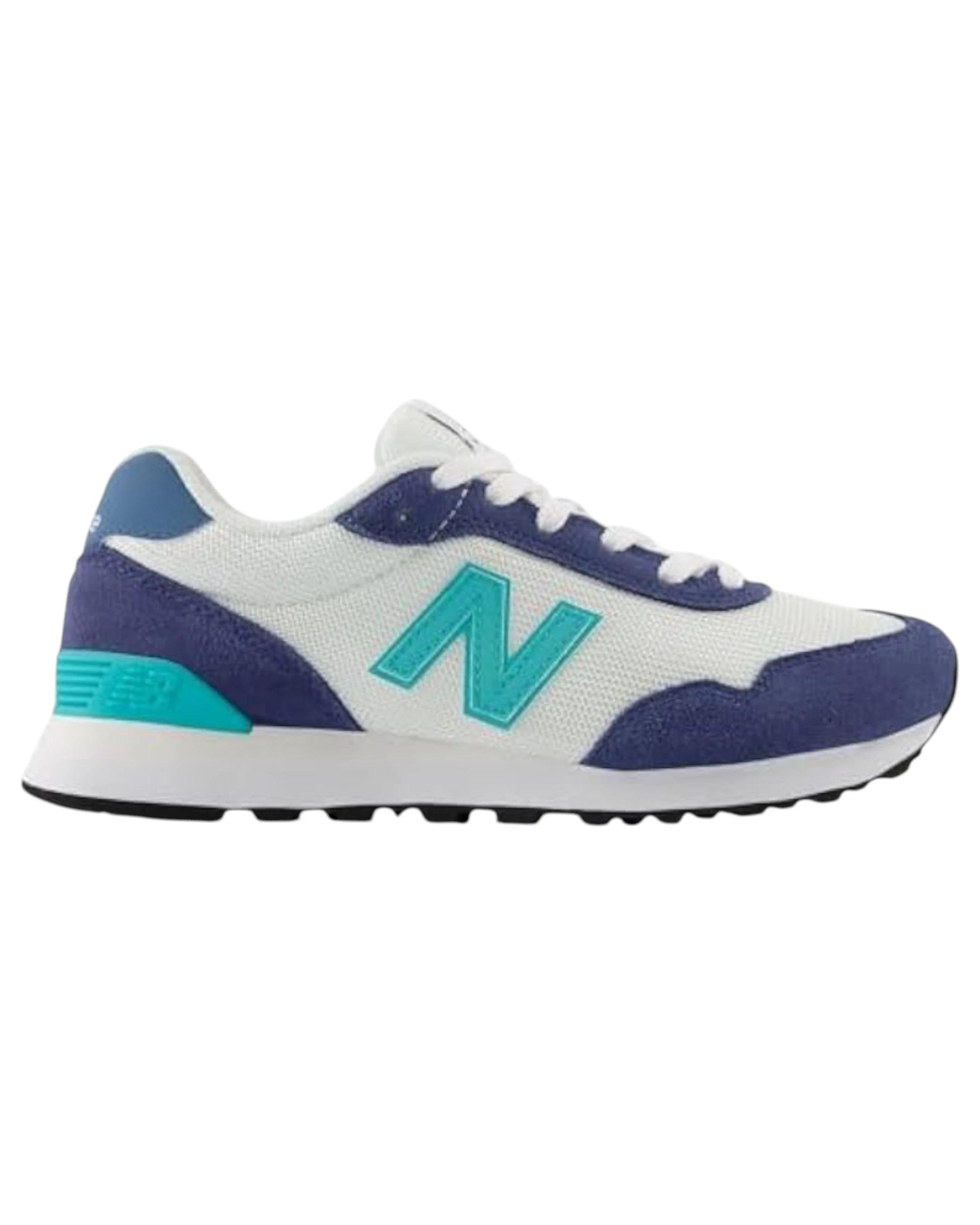 1 New Balance Women 515 White/ Blue Athletic Shoes WHITE/BLUE, 1 of 5