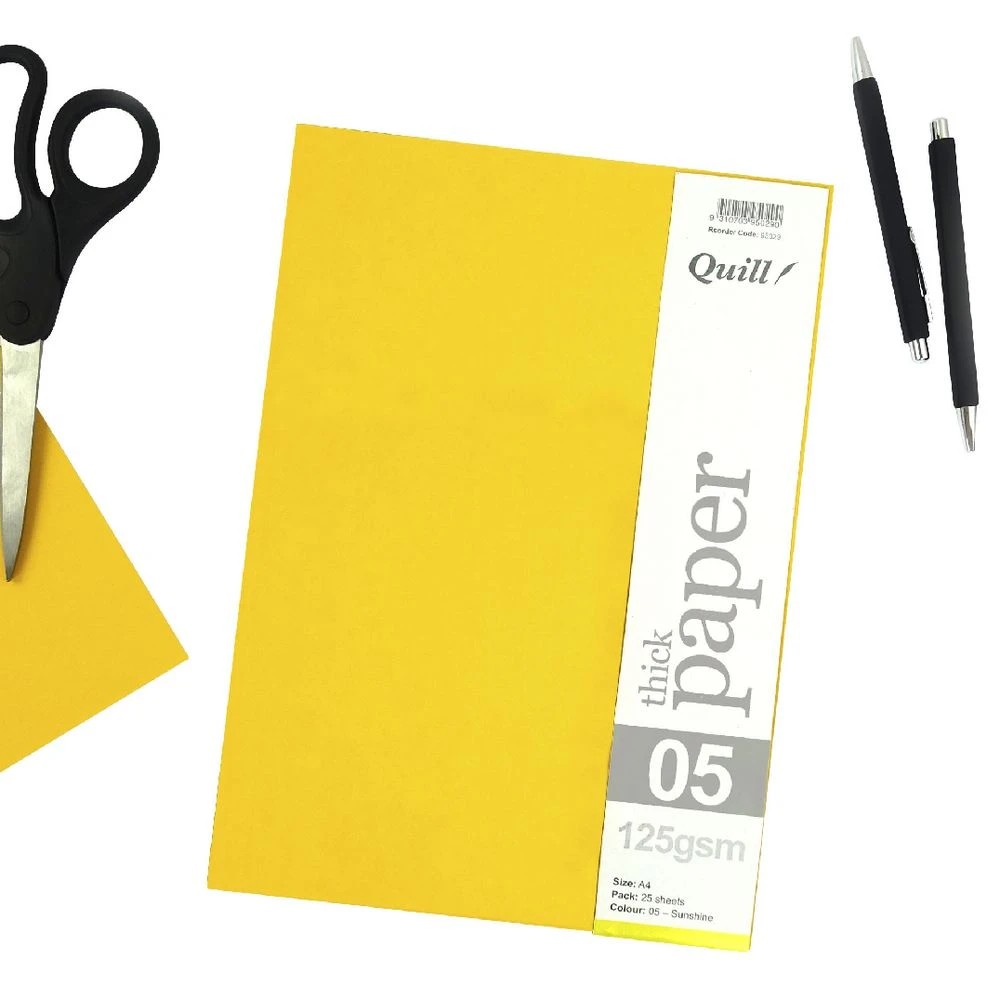 3 Quill A4 125gsm Paper Sunshine 25 Pack, 3 of 3