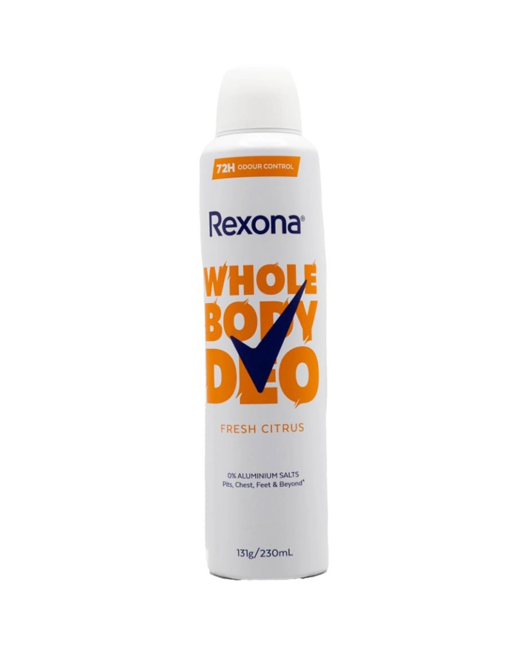 2 Rexona 6pk Whole Body Deo Deodorant Fresh Citrus 72 Hour Odour Control 230ml - White, 2 of 4