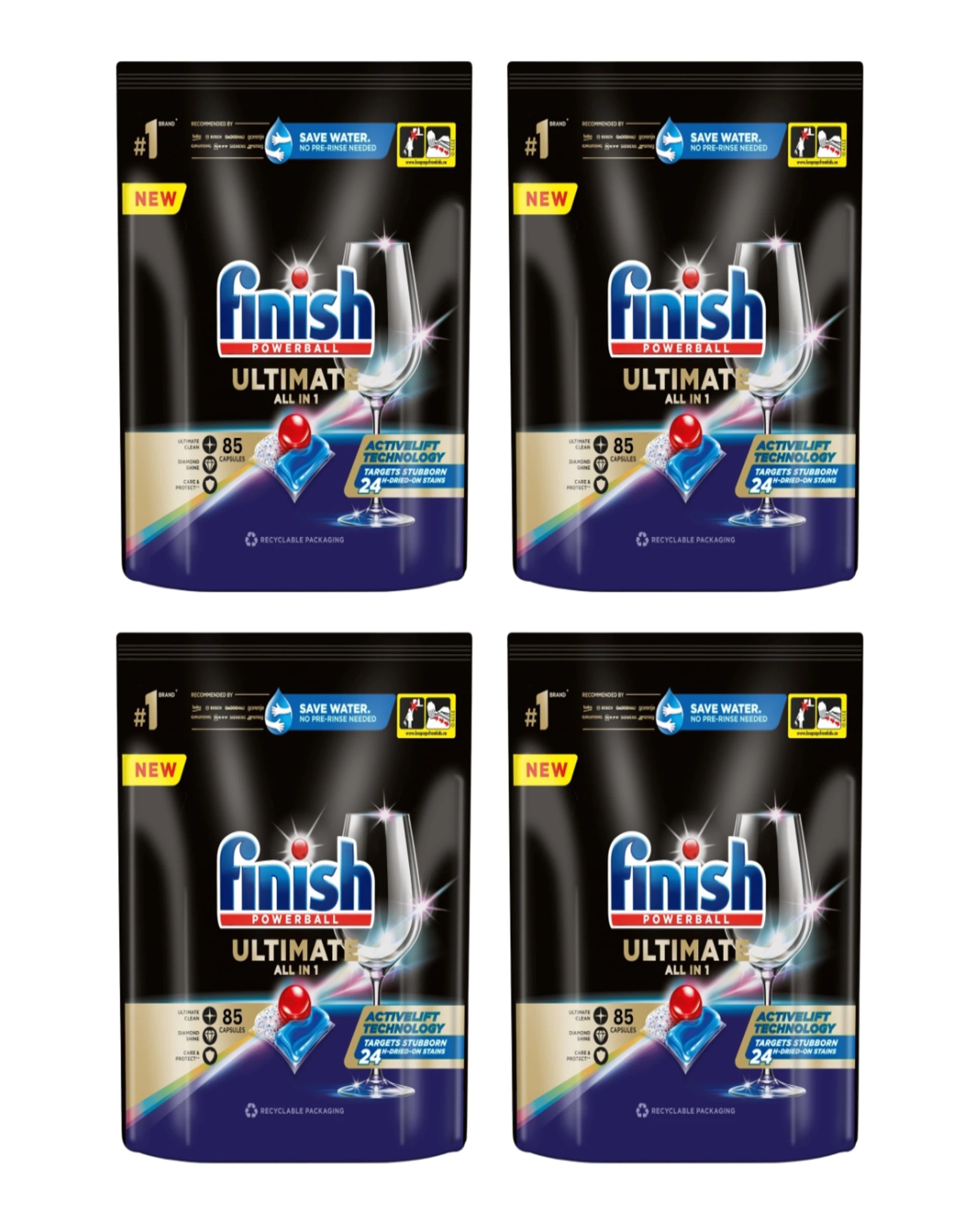 1 Finish 4x Ultimate Dishwasher Tablets - 85pk, 1 of 2
