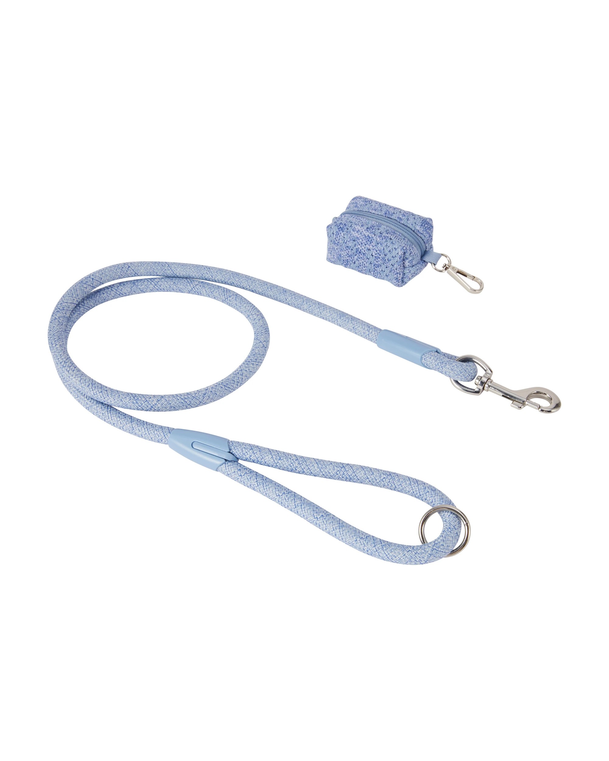 1 Blue Knit Lead and Clean Up Bag Holder, 1 of 5