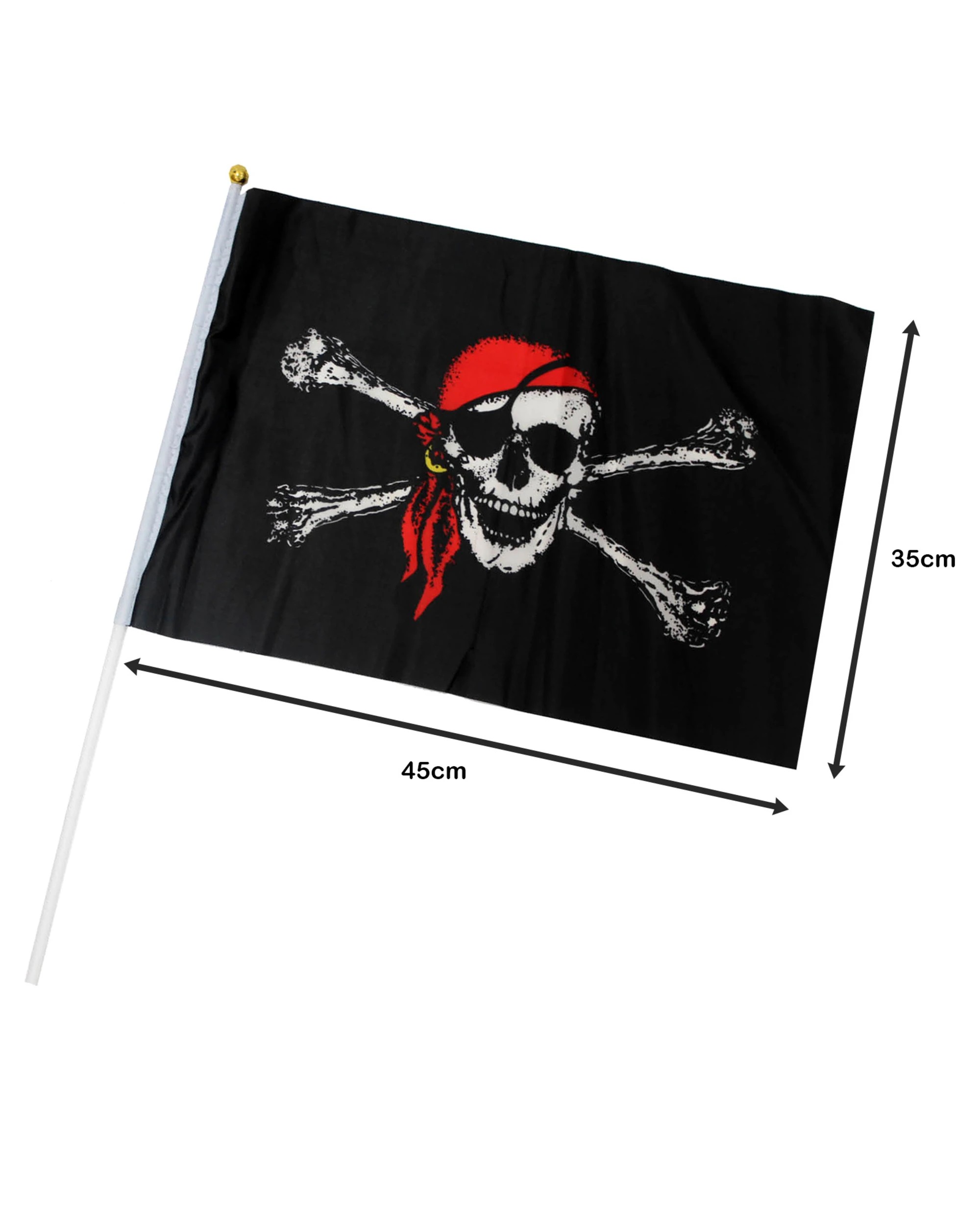 2 JD Party Pirate Hand Flag 45cm, 2 of 2