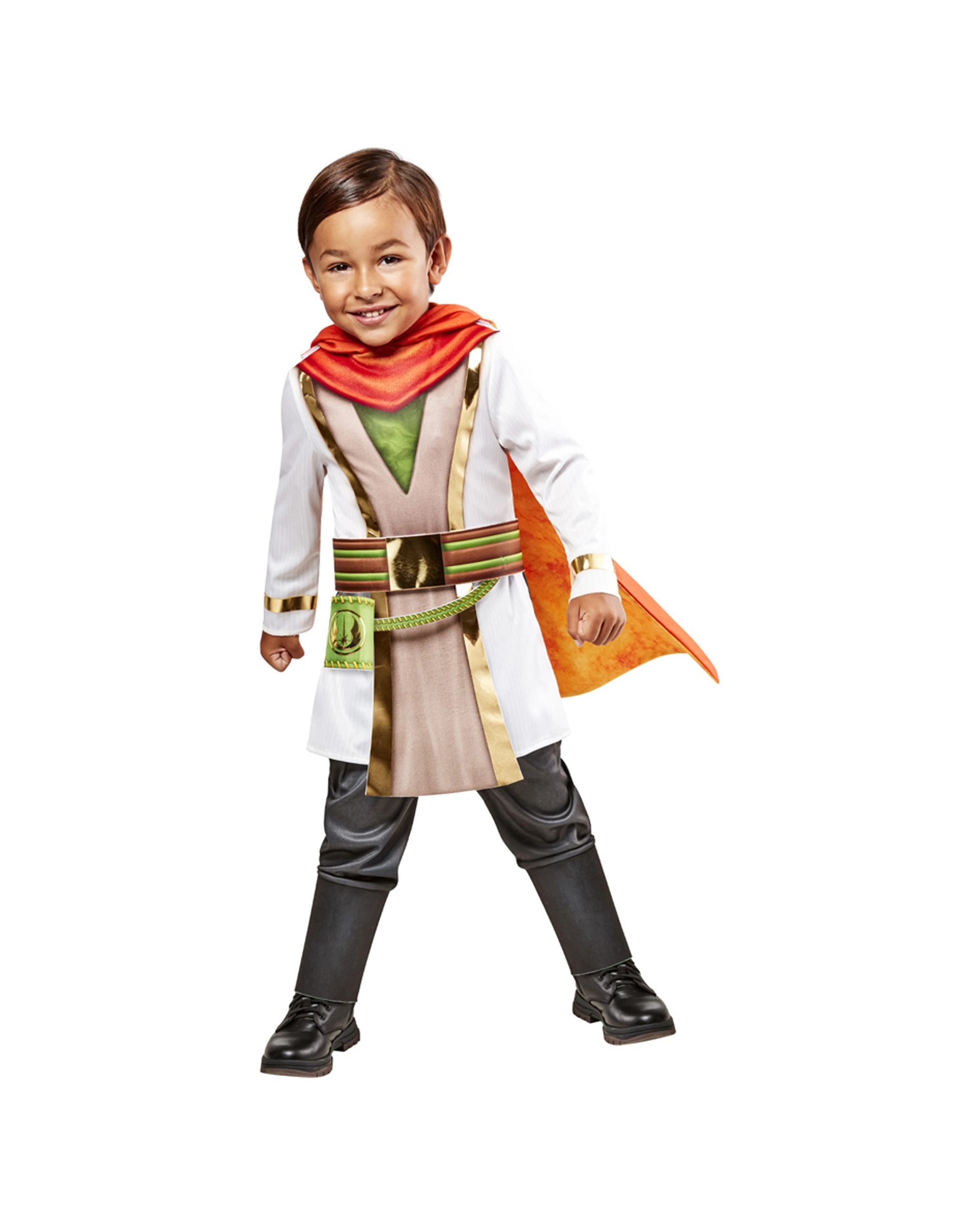 1 Star Wars 3pc Kai Brightstar Young Jedi Jumpsuit Cape Glove Kids Costume Toddler - Multi, 1 of 4