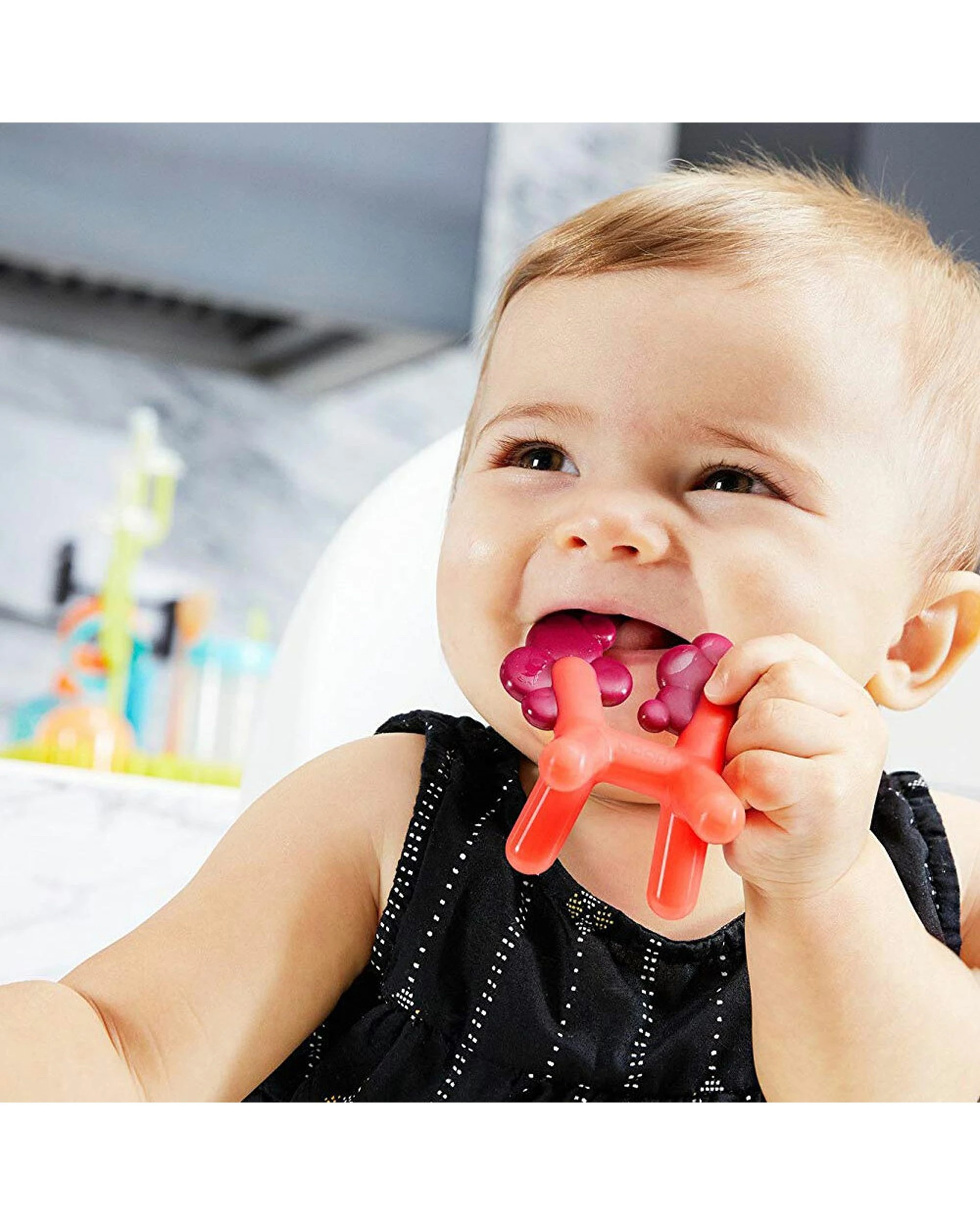 4 BOON Prance 4PK Silicone Baby Teether Set - Multi, 4 of 6