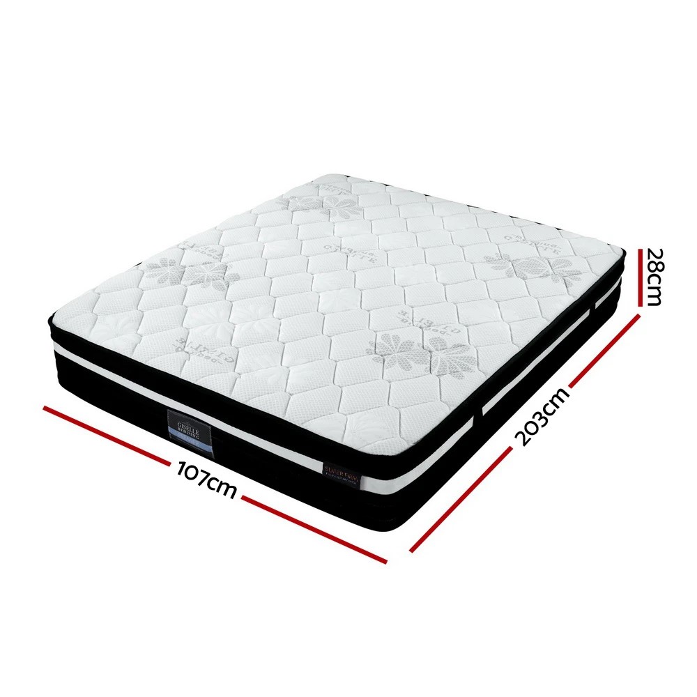 2 Giselle Bedding 28cm Mattress Super Firm King Single - King Single Bed - Multi, 2 of 7