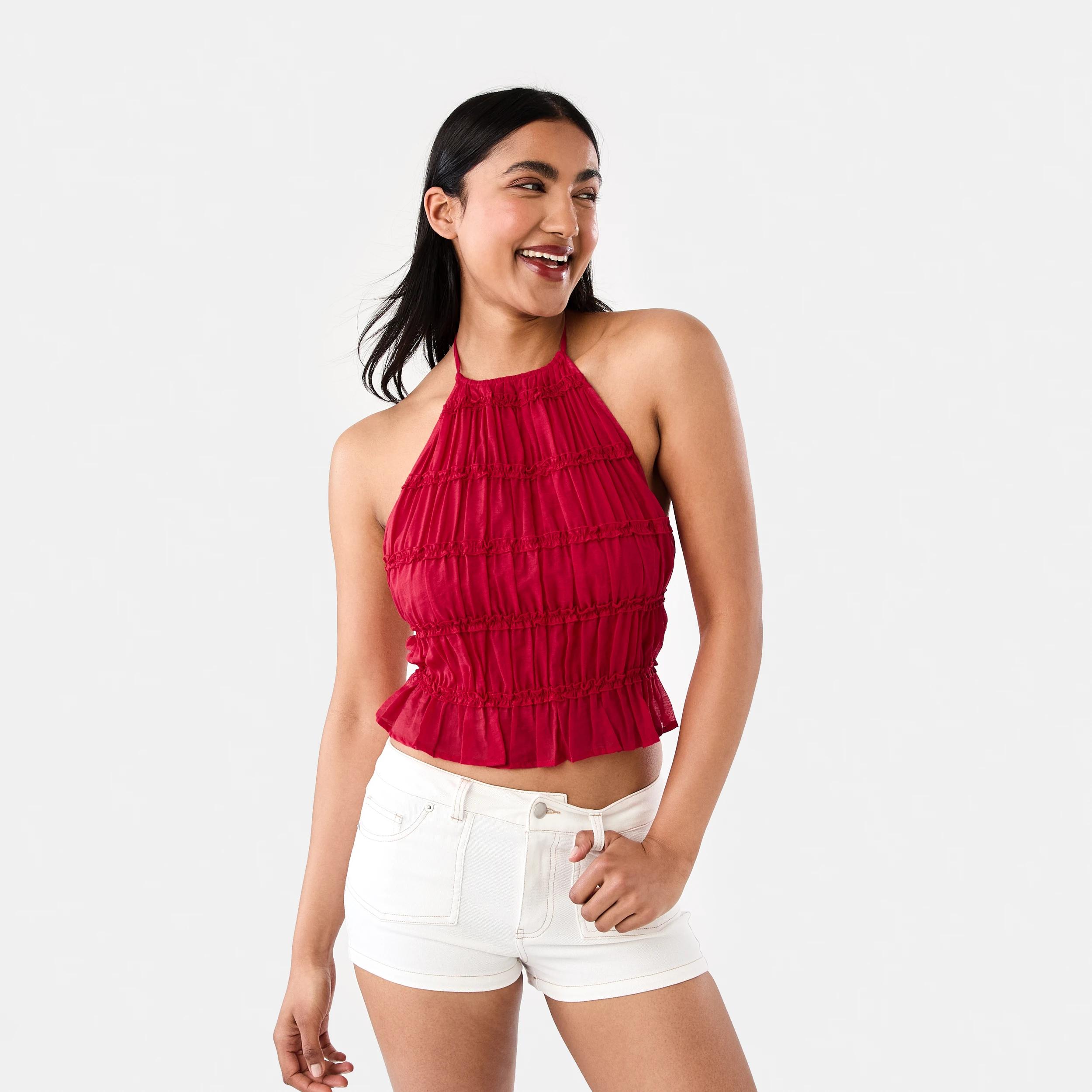 10 Tiered Strappy Top Strawberry, 10 of 10