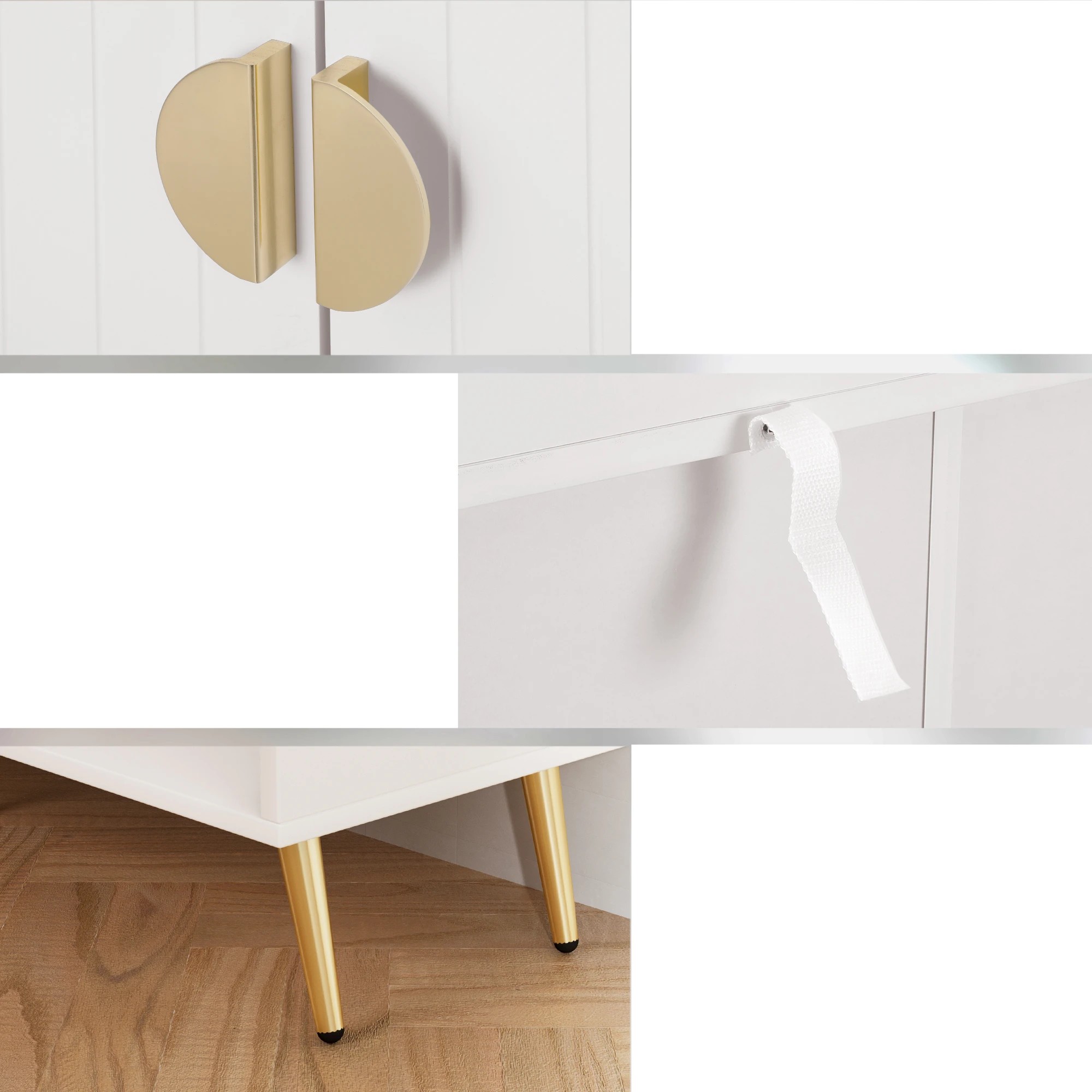 6 Artiss Shoe Cabinet Bench Set Adjustable Shelf Hallway Living Room - White, 6 of 7