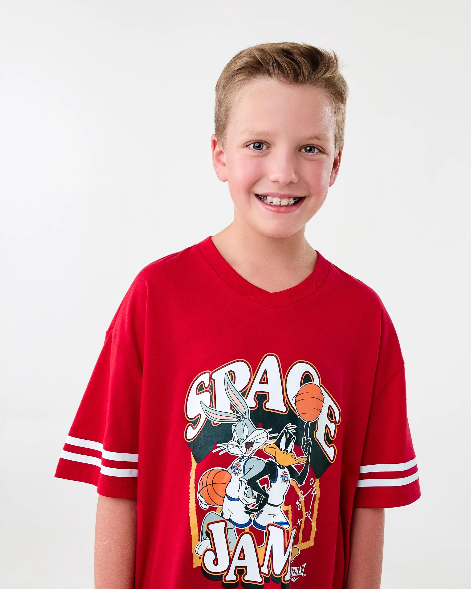 3 Everlast Kids Basketball T-shirt Red, 3 of 9