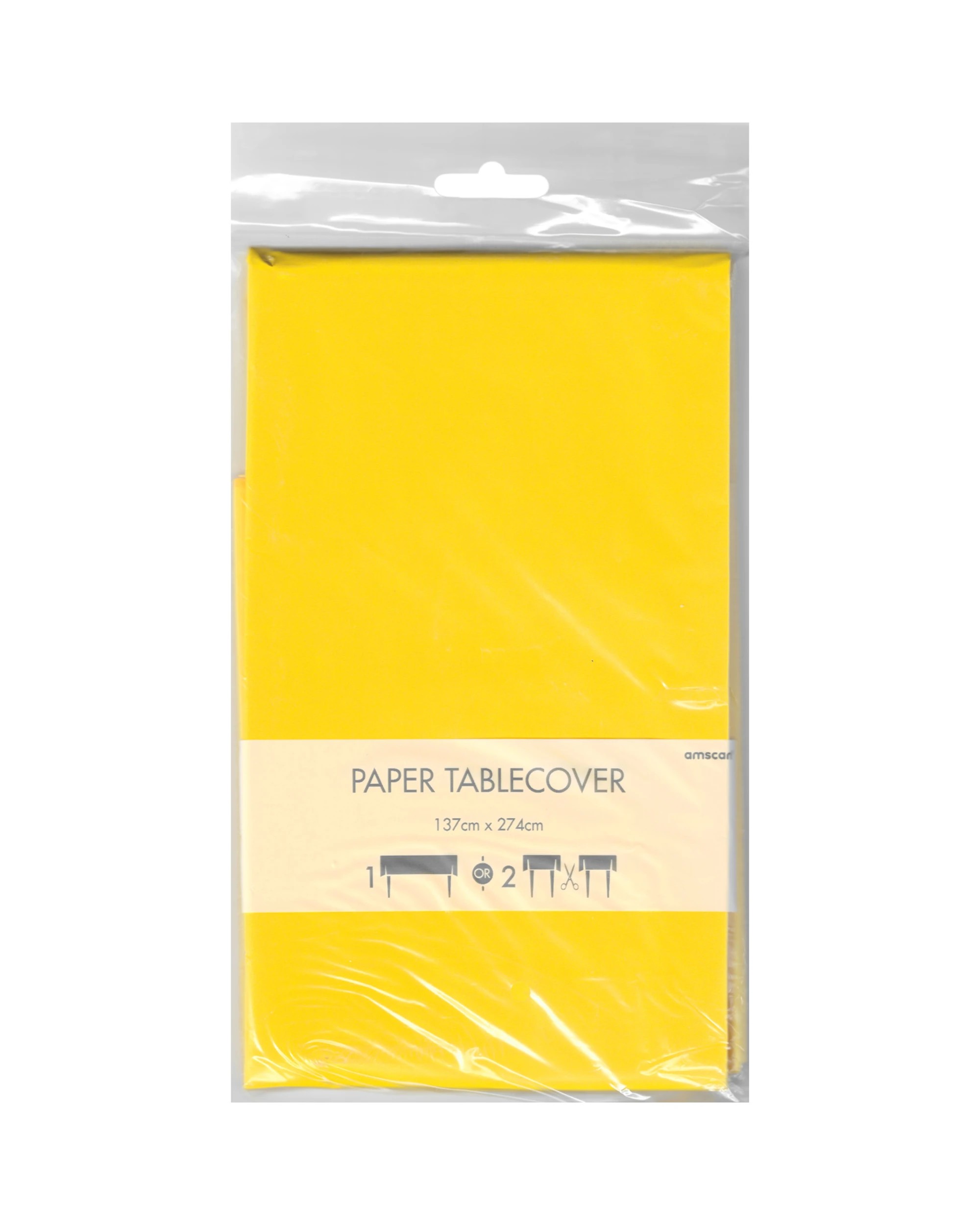 3 Anagram Sunshine Rectangle Paper Tablecloth - Yellow, 3 of 4