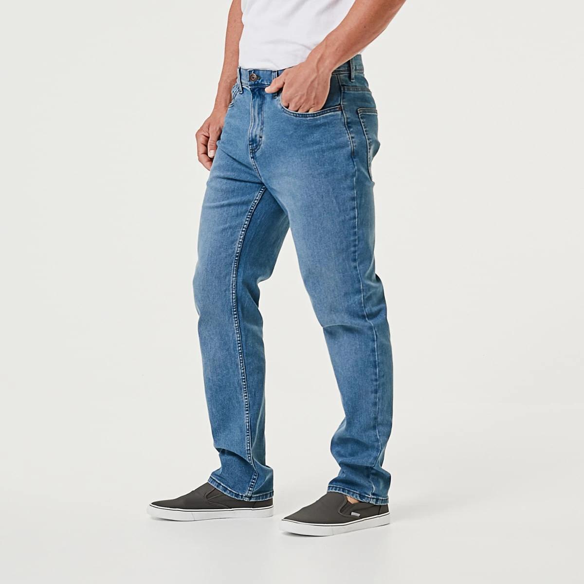 4 Straight Stretch Jeans Light Wash, 4 of 6