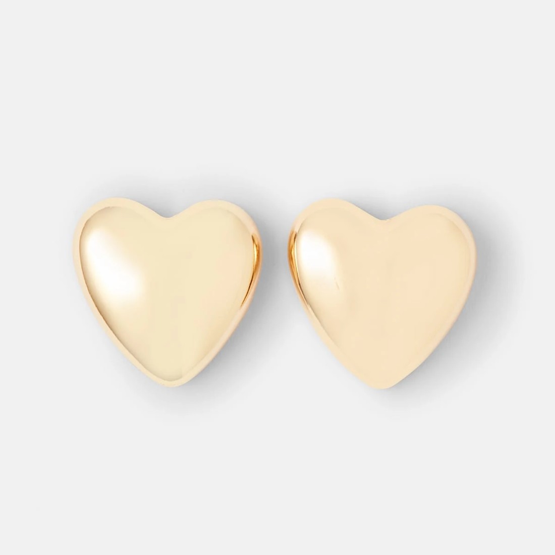 1 Heart Stud Earrings - Gold Tone, 1 of 5
