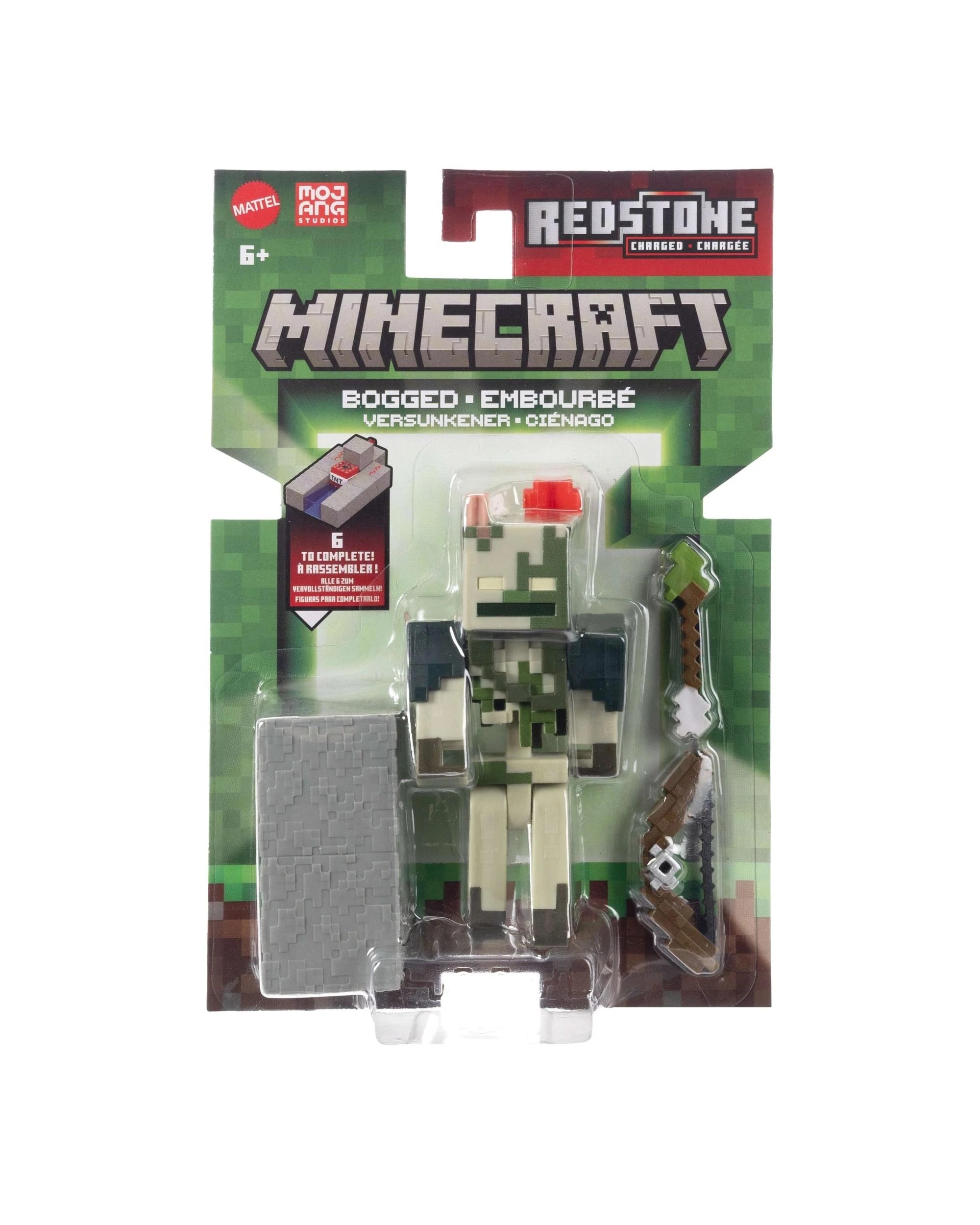 1 Minecraft Redstone Charged Bogged Figure, 1 of 6