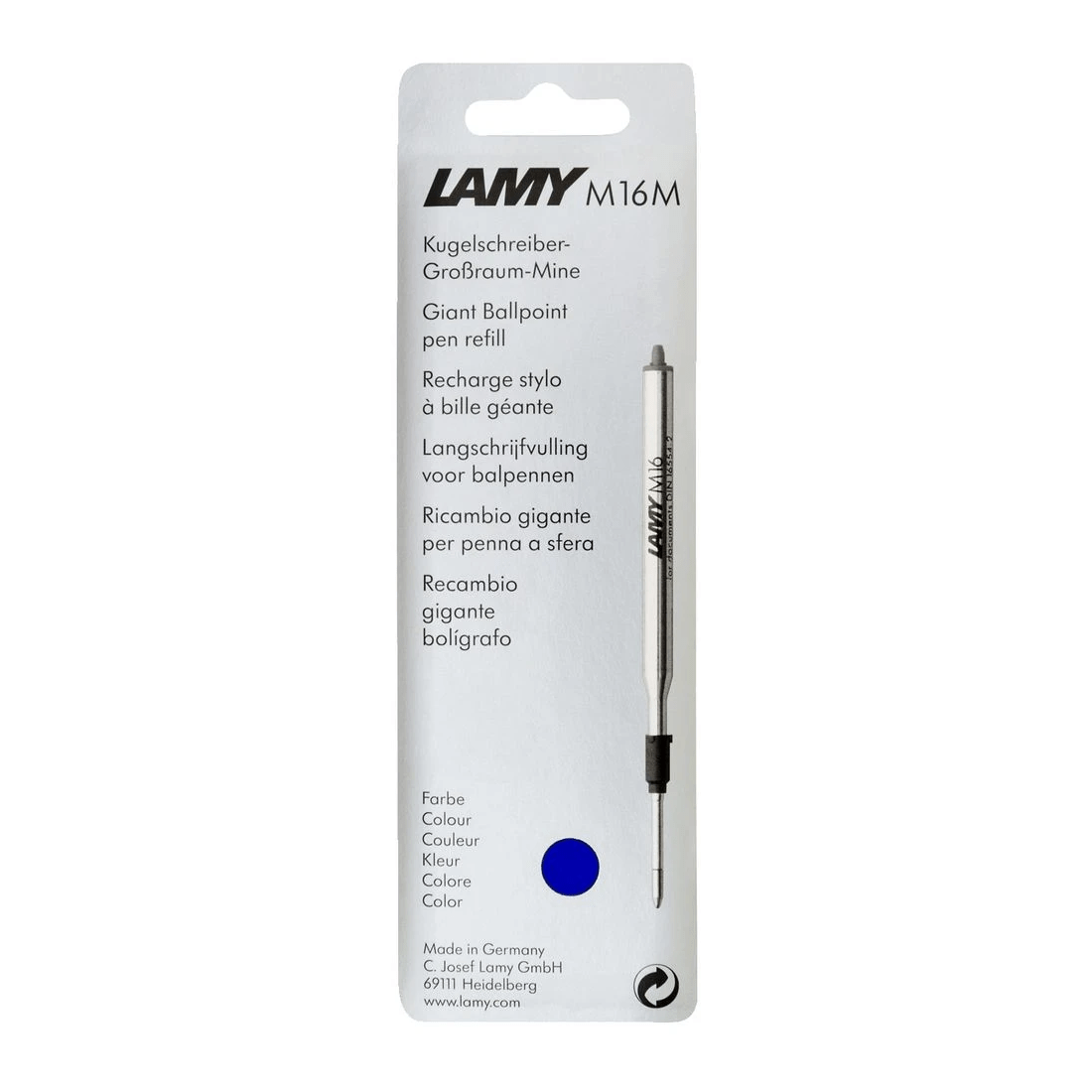 3 LAMY M16 Medium Ballpoint Pen Refill Blue, 3 of 3