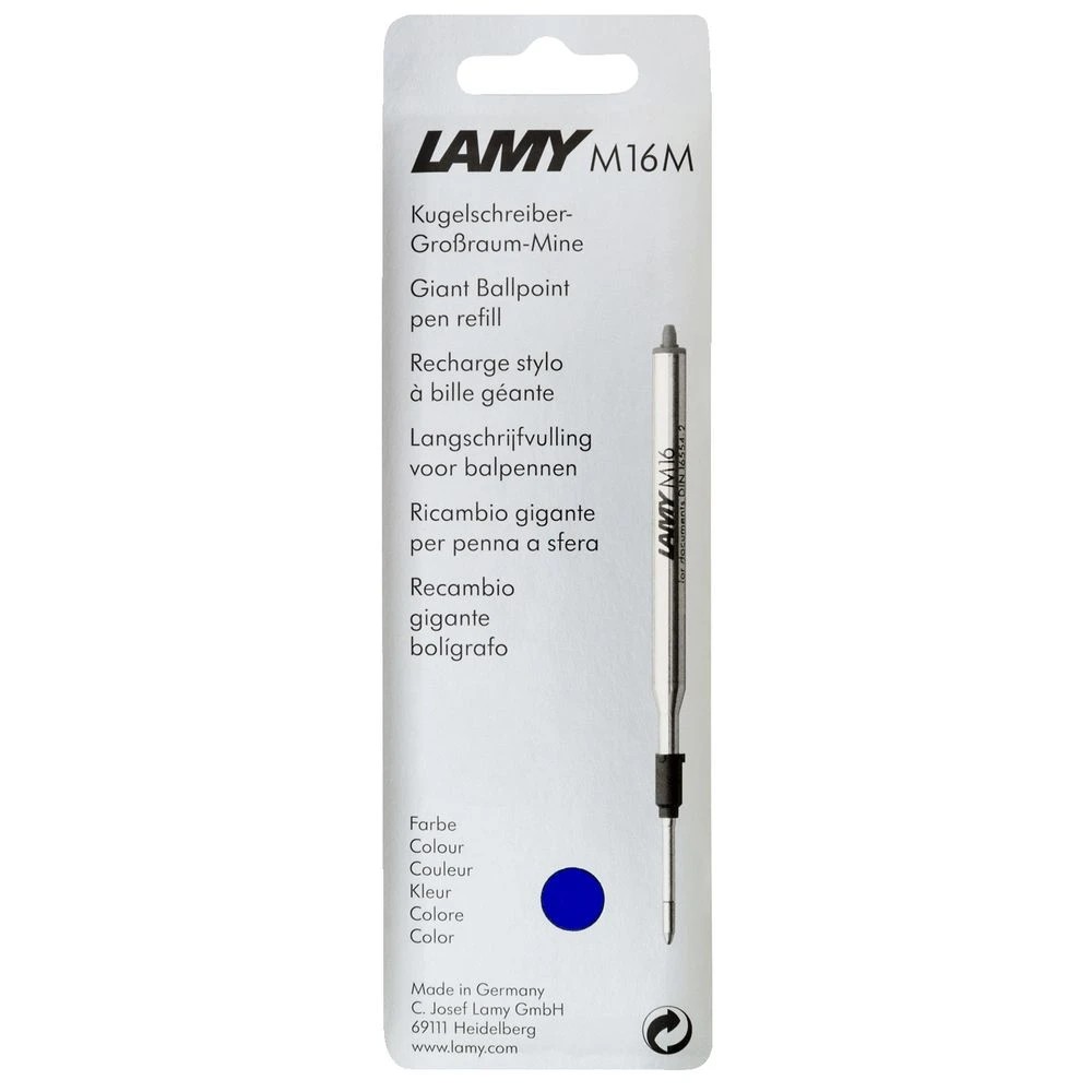 3 LAMY M16 Medium Ballpoint Pen Refill Blue, 3 of 3