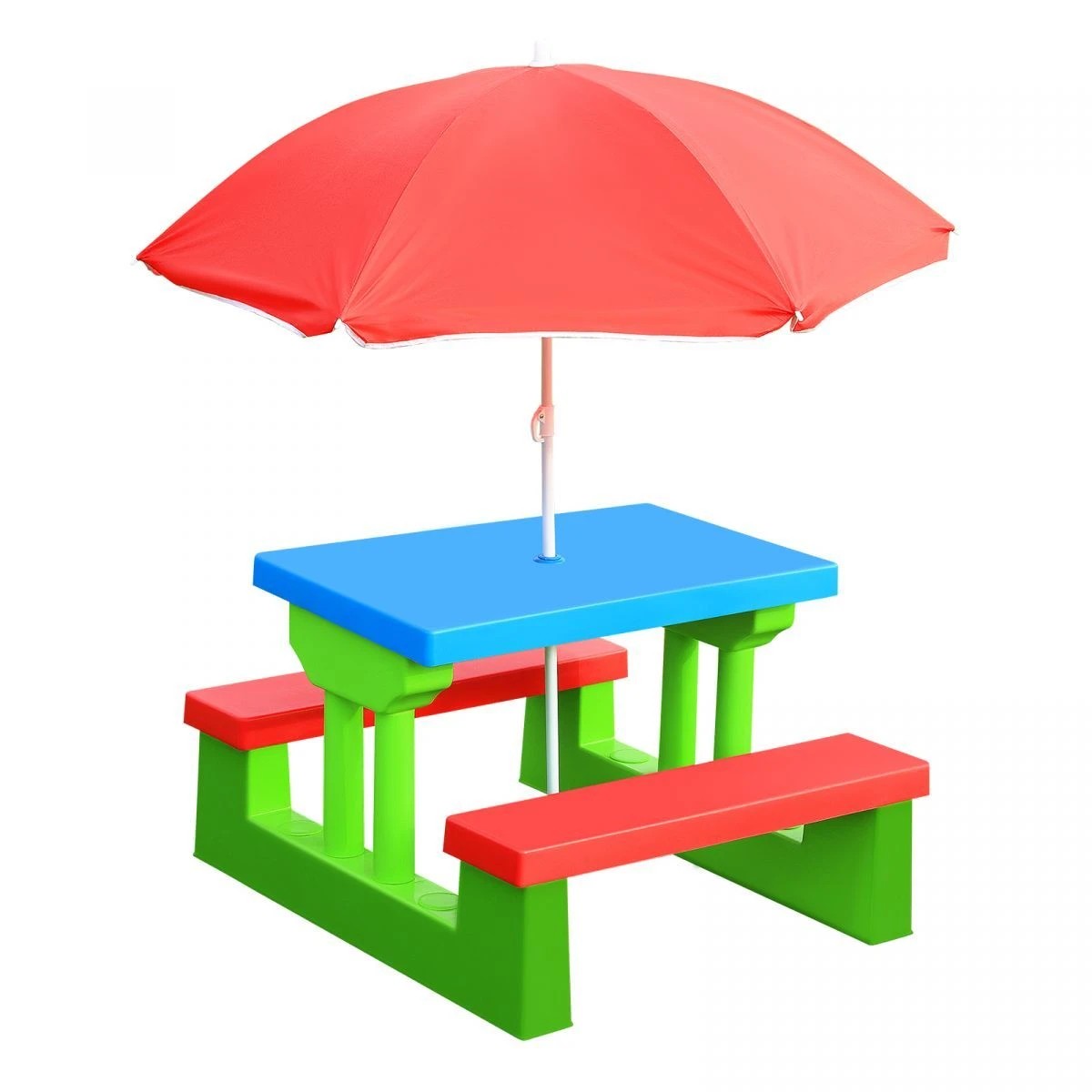 1 Ausway Outdoor Garden Kids Children Picnic Table Set, 1 of 5