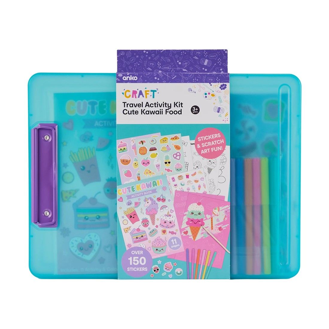 1 Travel Activity Kit - Cute Kawaii Food, 1 of 9