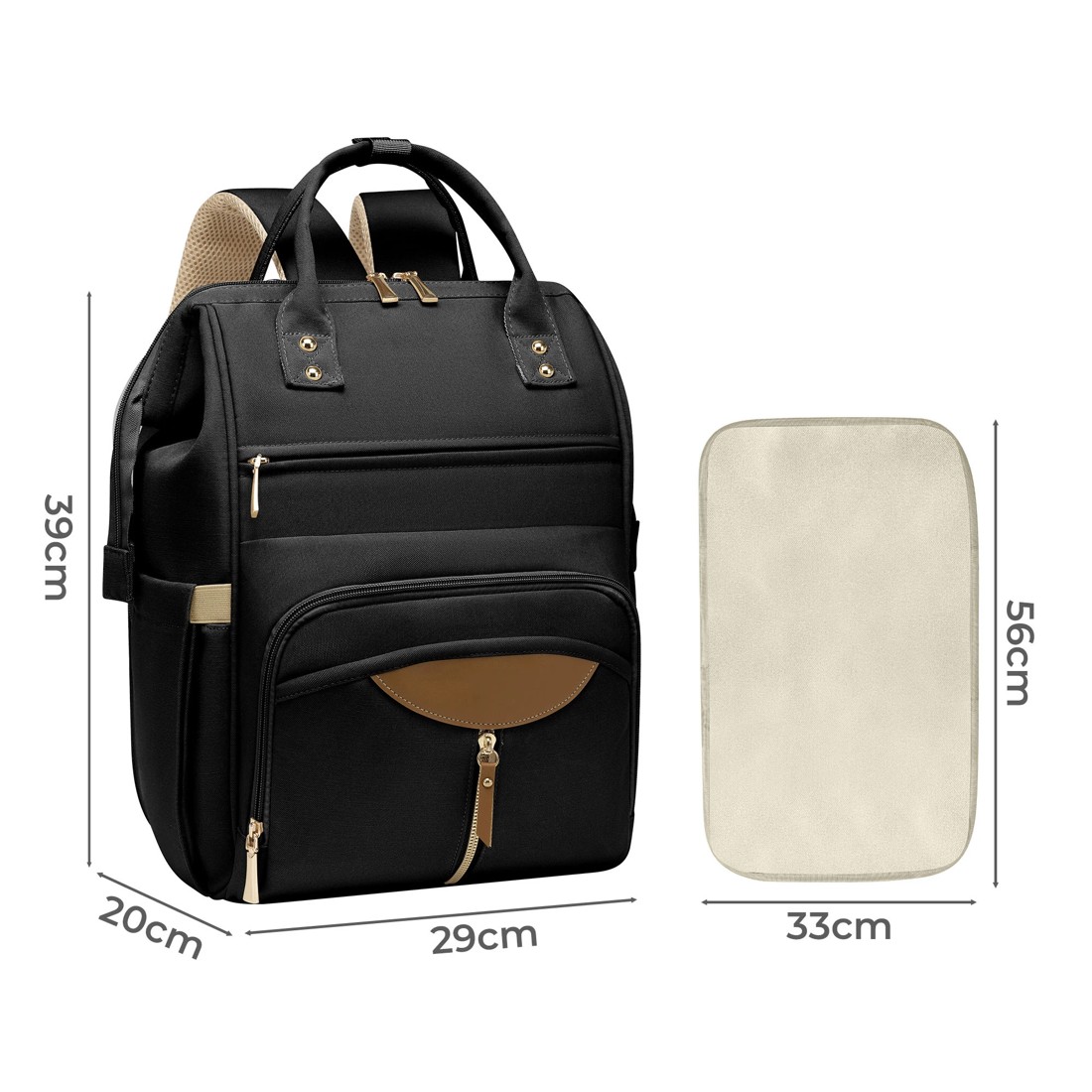 3 Bopeep Nappy Backpack - Black, 3 of 7