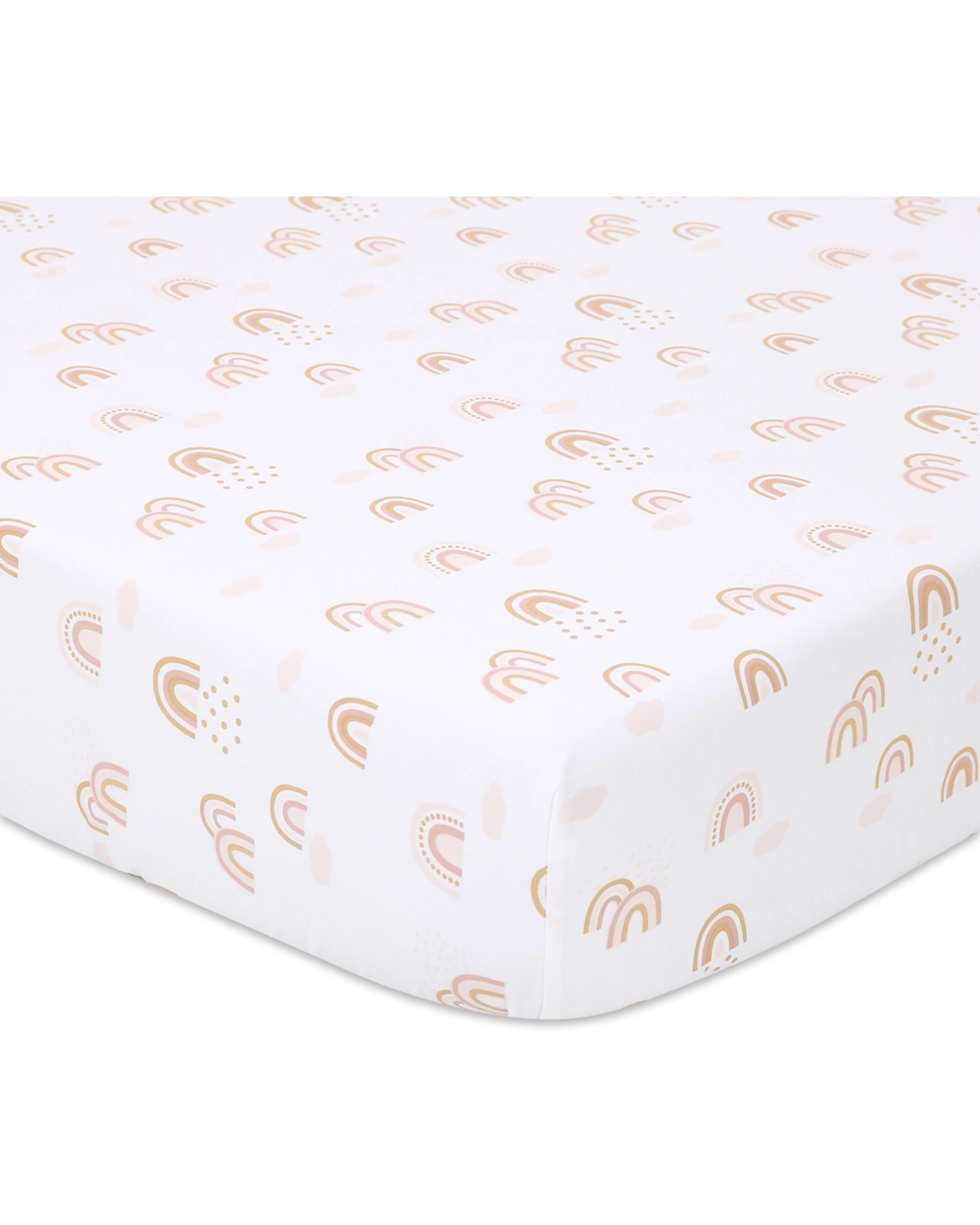 2 Little Haven Cot Fitted Rainbows Baby Bedding Sheet Cotton Australian Cots - Multi, 2 of 3