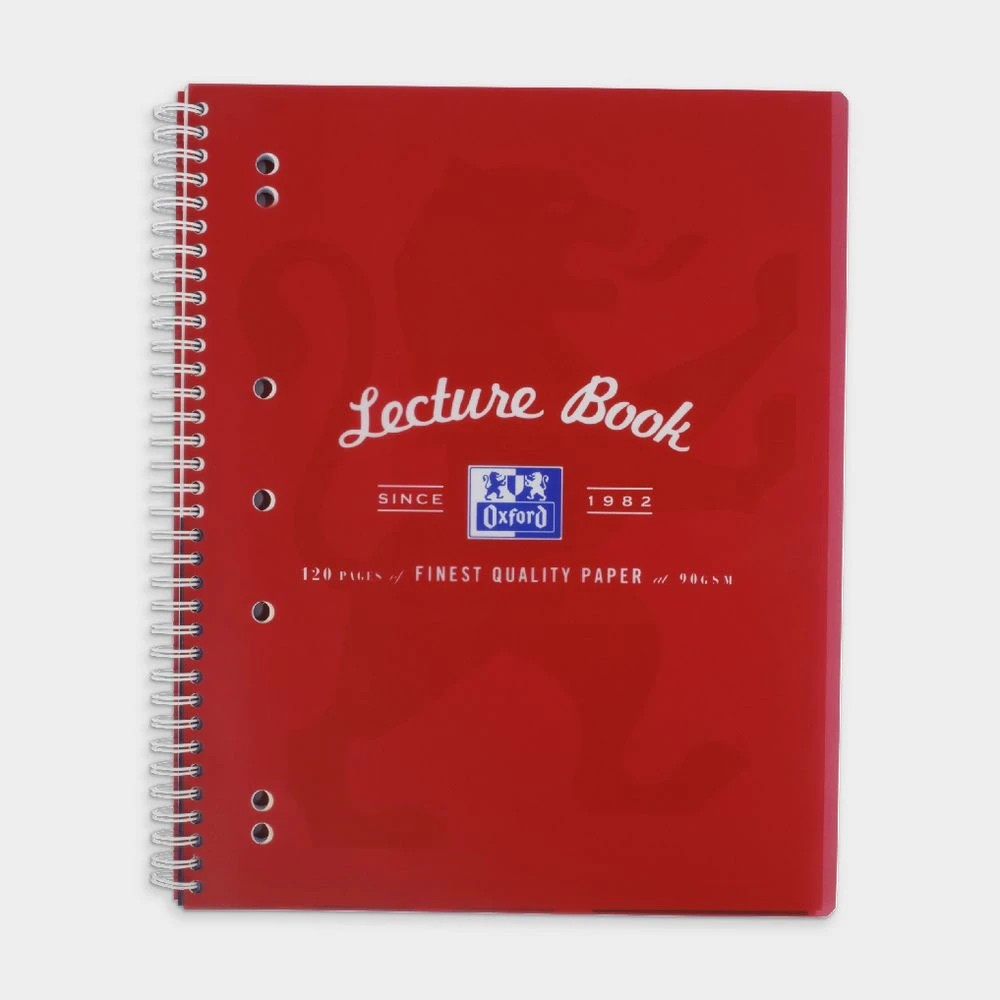 5 Oxford A4 Lecture Book 120 Page with Scribzee App Red, 5 of 6