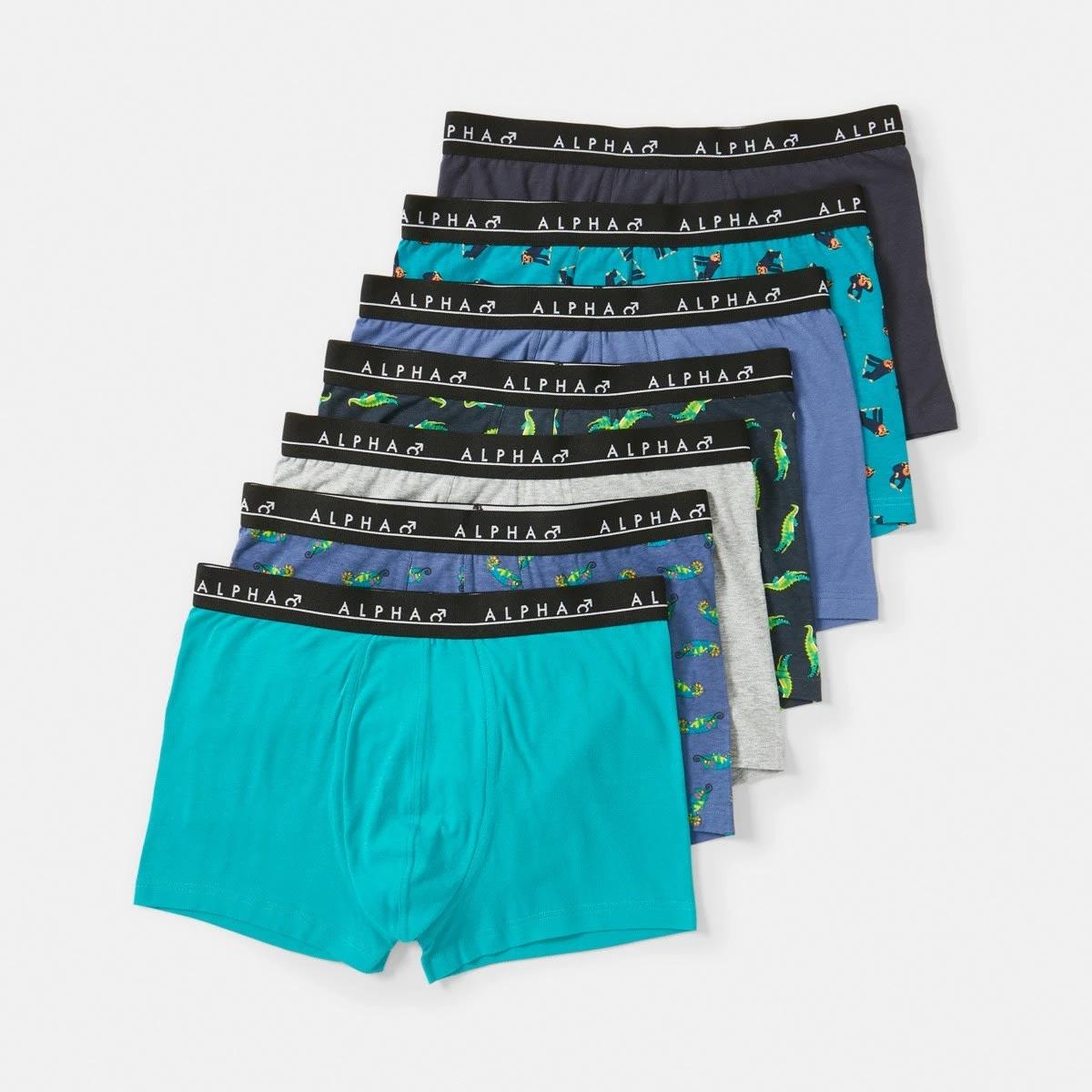 1 7 Pack Printed Trunks Jngle Trio, 1 of 10