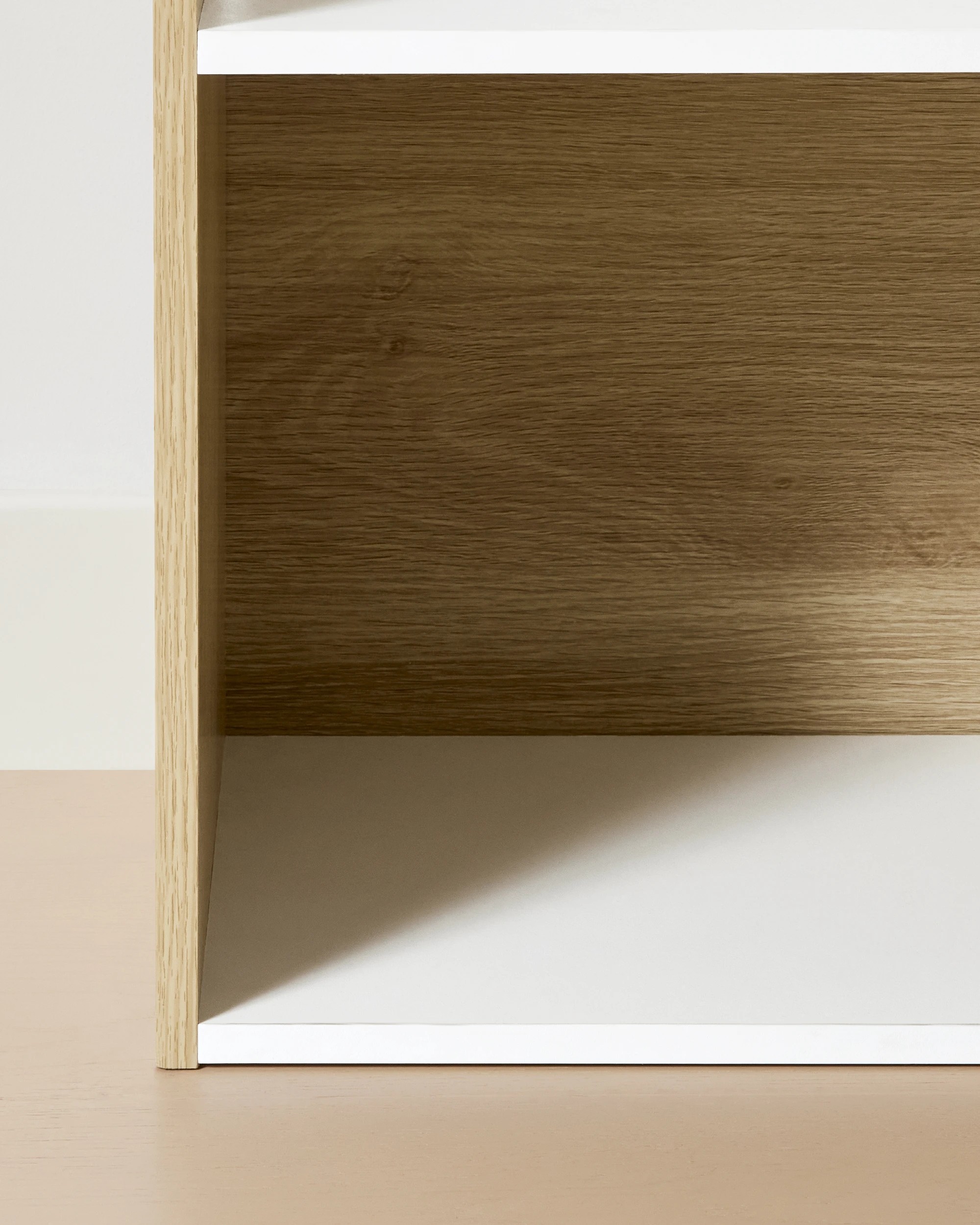 6 Oak Look and White Book Holder with Organiser, 6 of 7