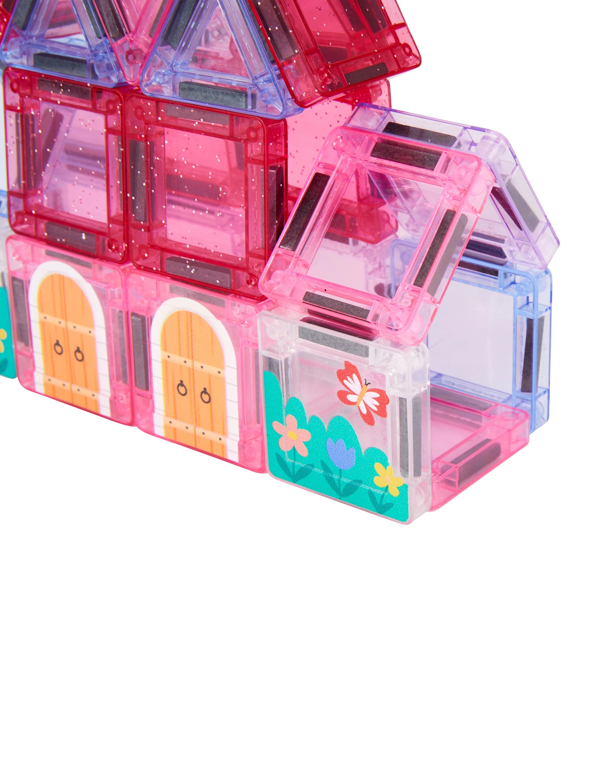 3 34 Piece Magnetic Mini Tiles Castle Set, 3 of 9