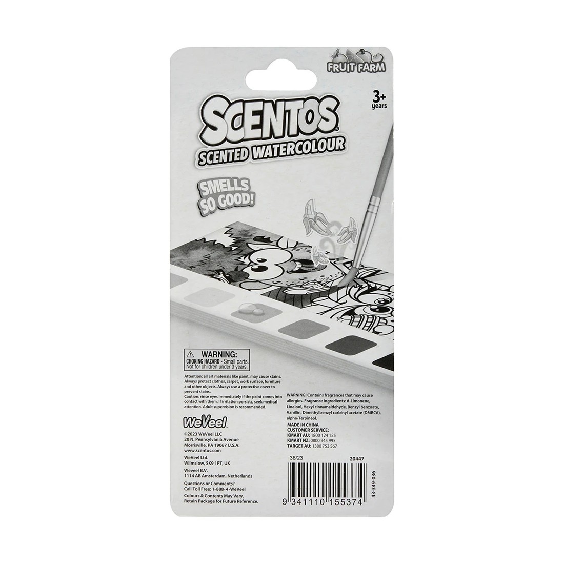 6 Scentos Fruit Farm Scented Watercolour Kit, 6 of 6