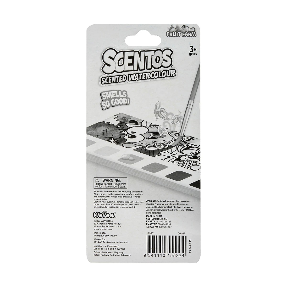 6 Scentos Fruit Farm Scented Watercolour Kit, 6 of 6