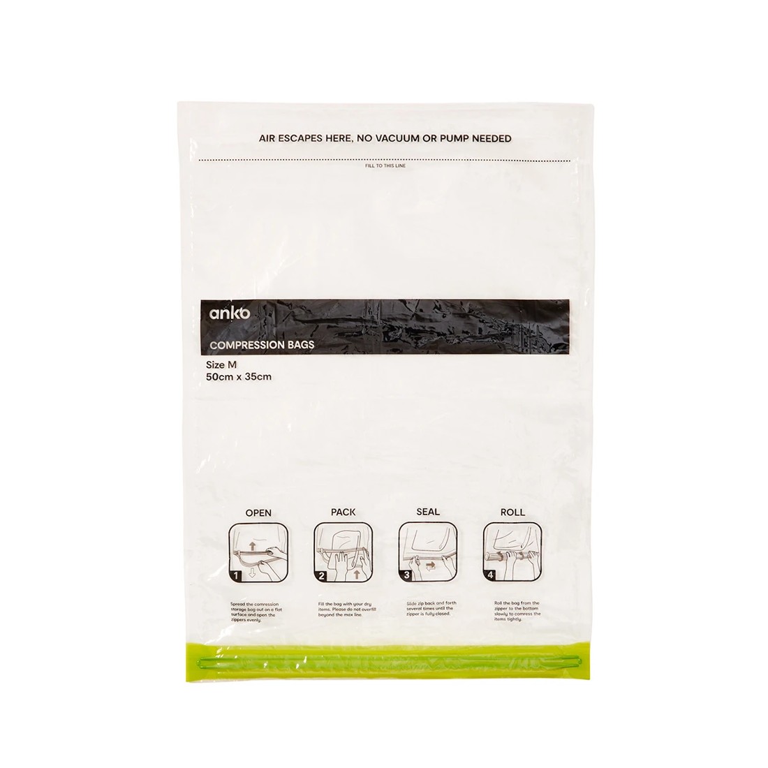 9 Travel Compression Storage Bags - Clear, 9 of 10