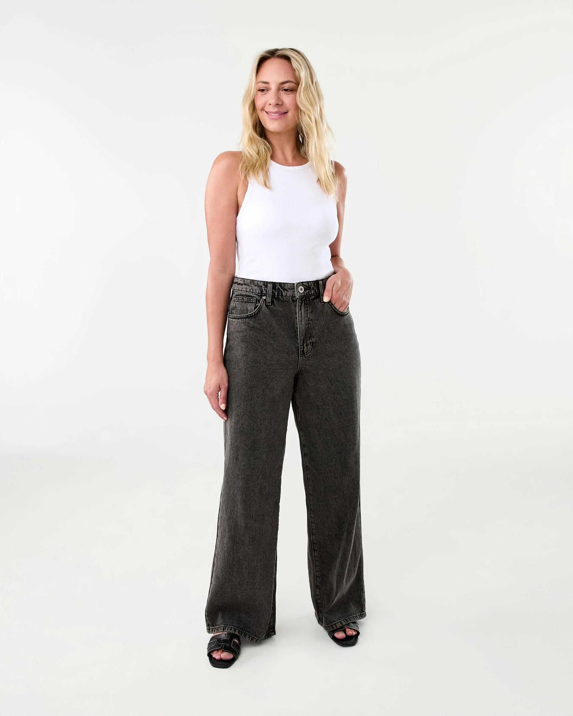 8 Wide Leg Jeans Black Wash, 8 of 8