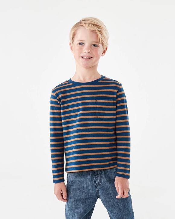 Double Cloth Stripe T-shirt