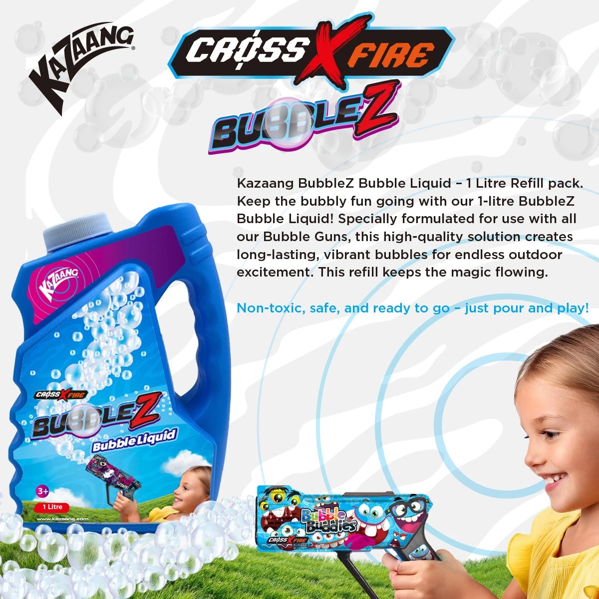 4 Kazaang BubbleZ Colour Bubble Refill 1L, 4 of 5