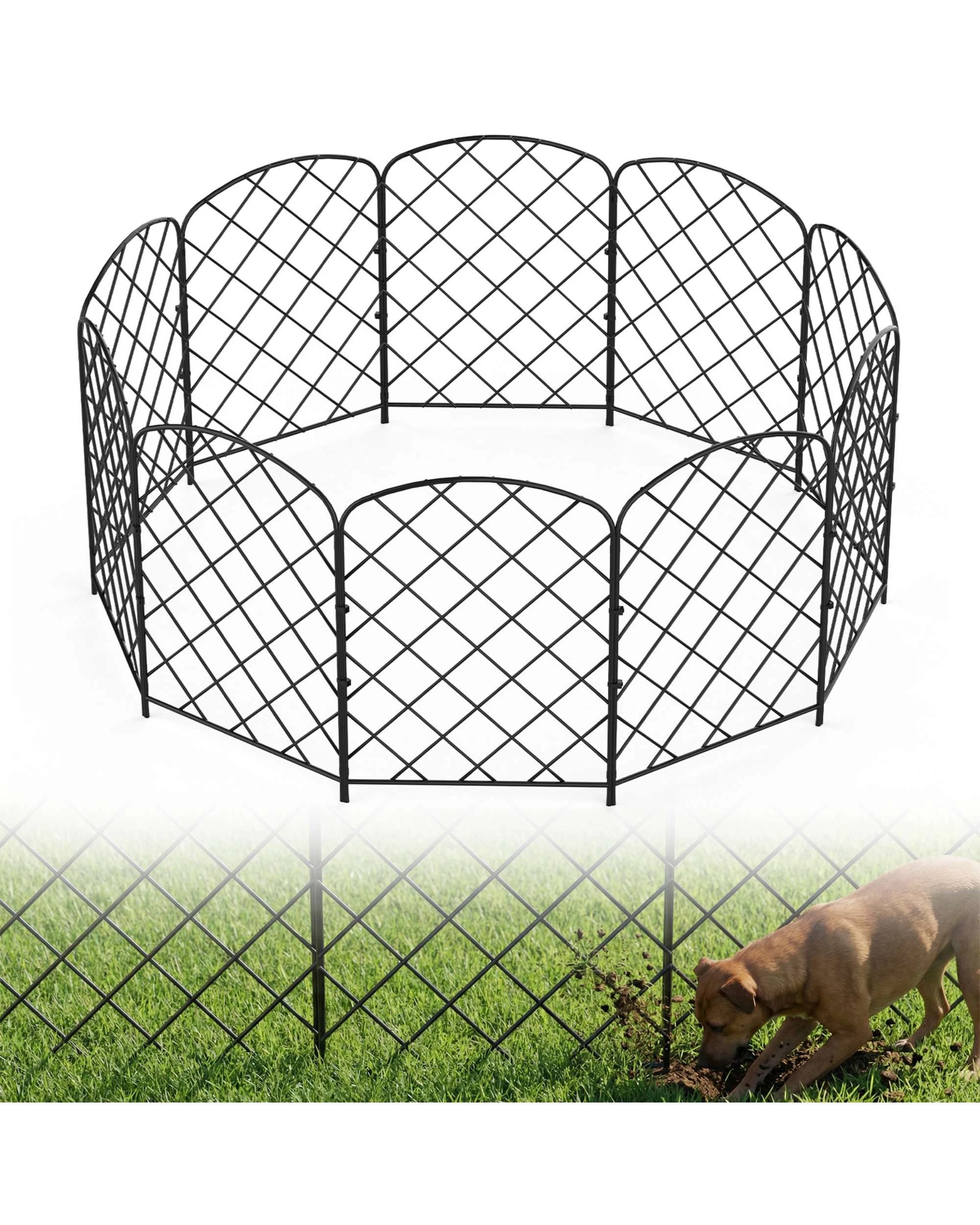 1 Advwin Garden Fence DIY Flower Bed Pet Barrier Border, 1 of 8