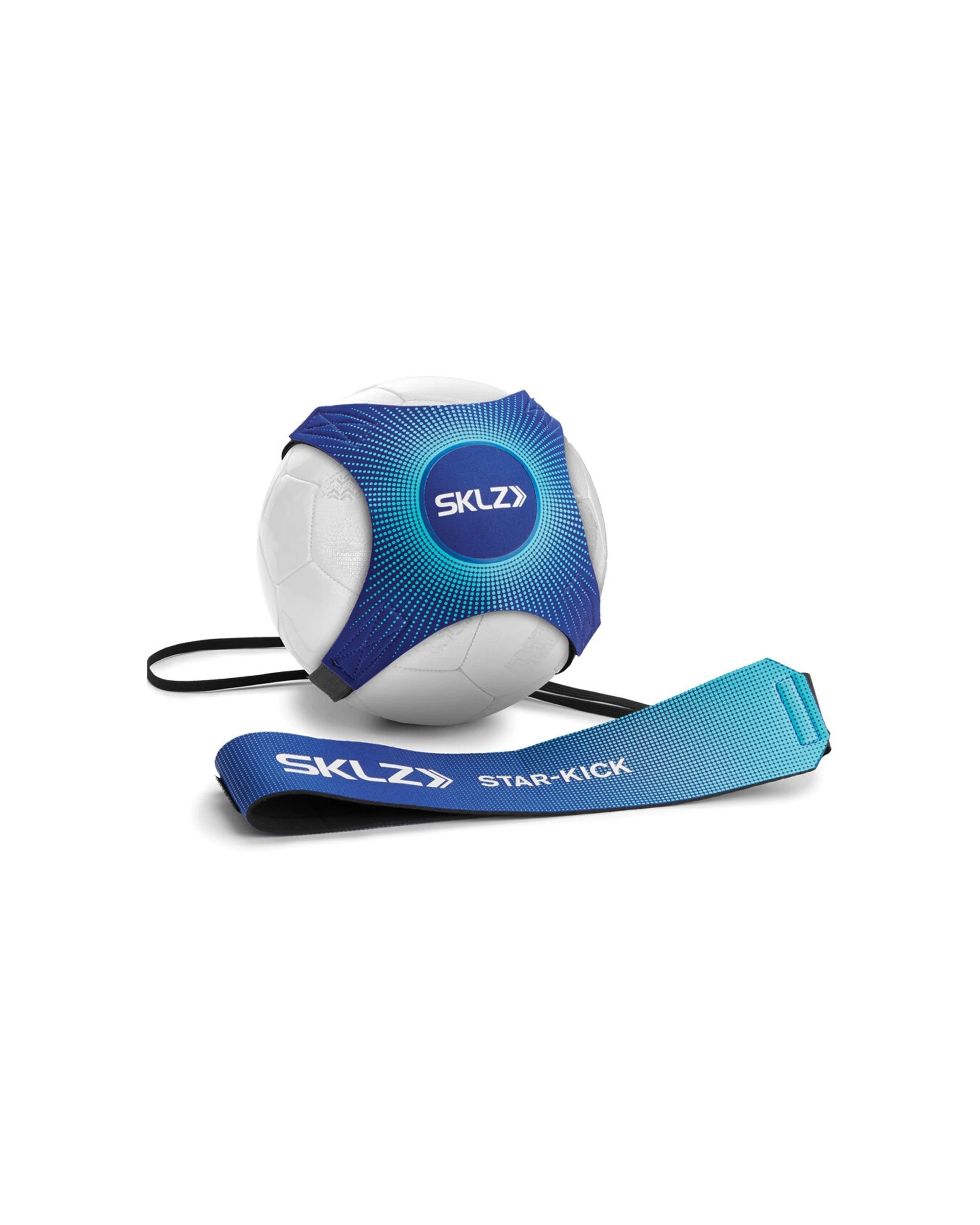 1 Sklz Star Kick Solo Soccer Trainer Waistband Fits Size 3 4 5 Balls - Blue, 1 of 5