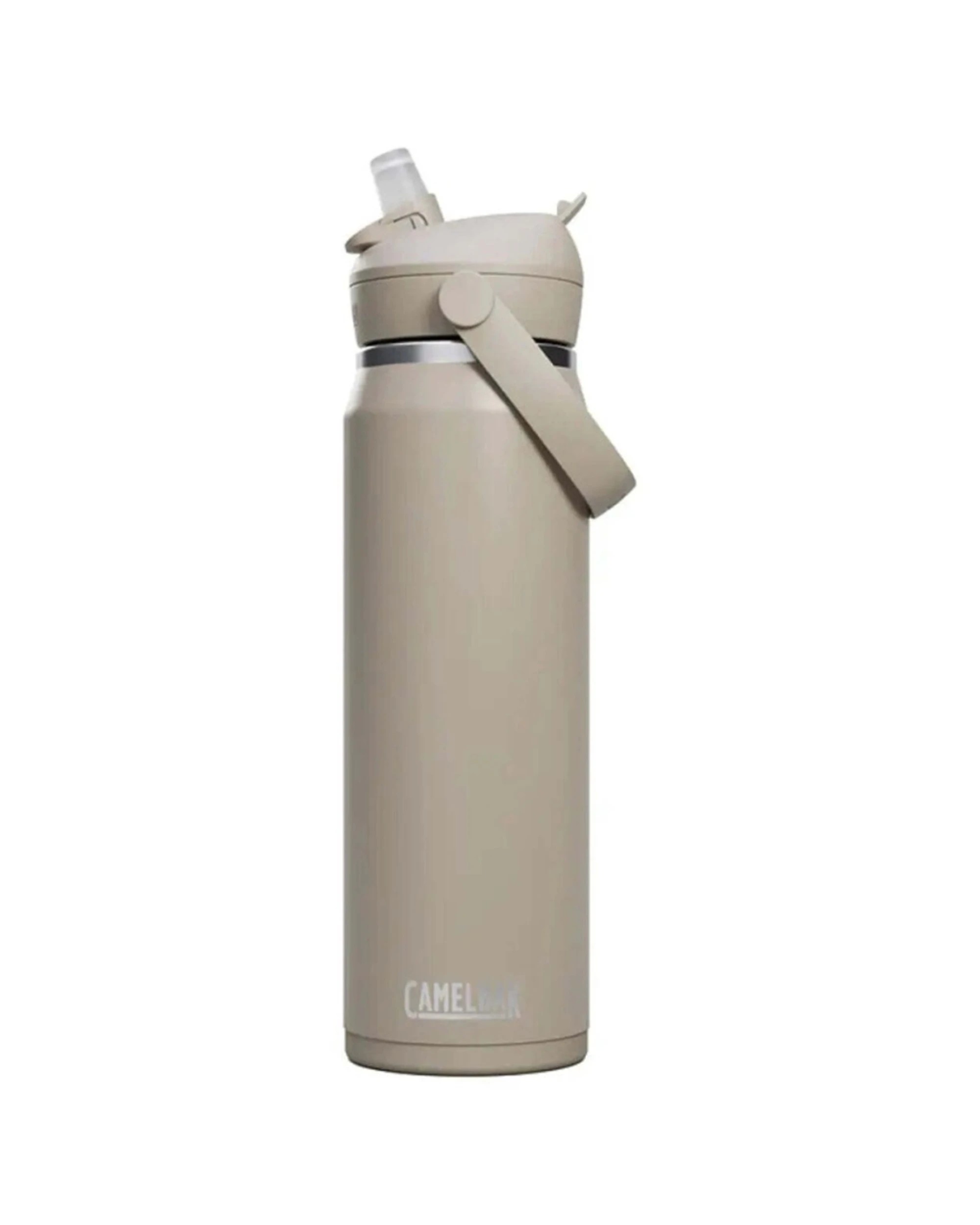 1 Camelbak Thrive Flip Straw Insulated Stainless Steel Drink Bottle Leakproof 750ml Stone - Beige, 1 of 4