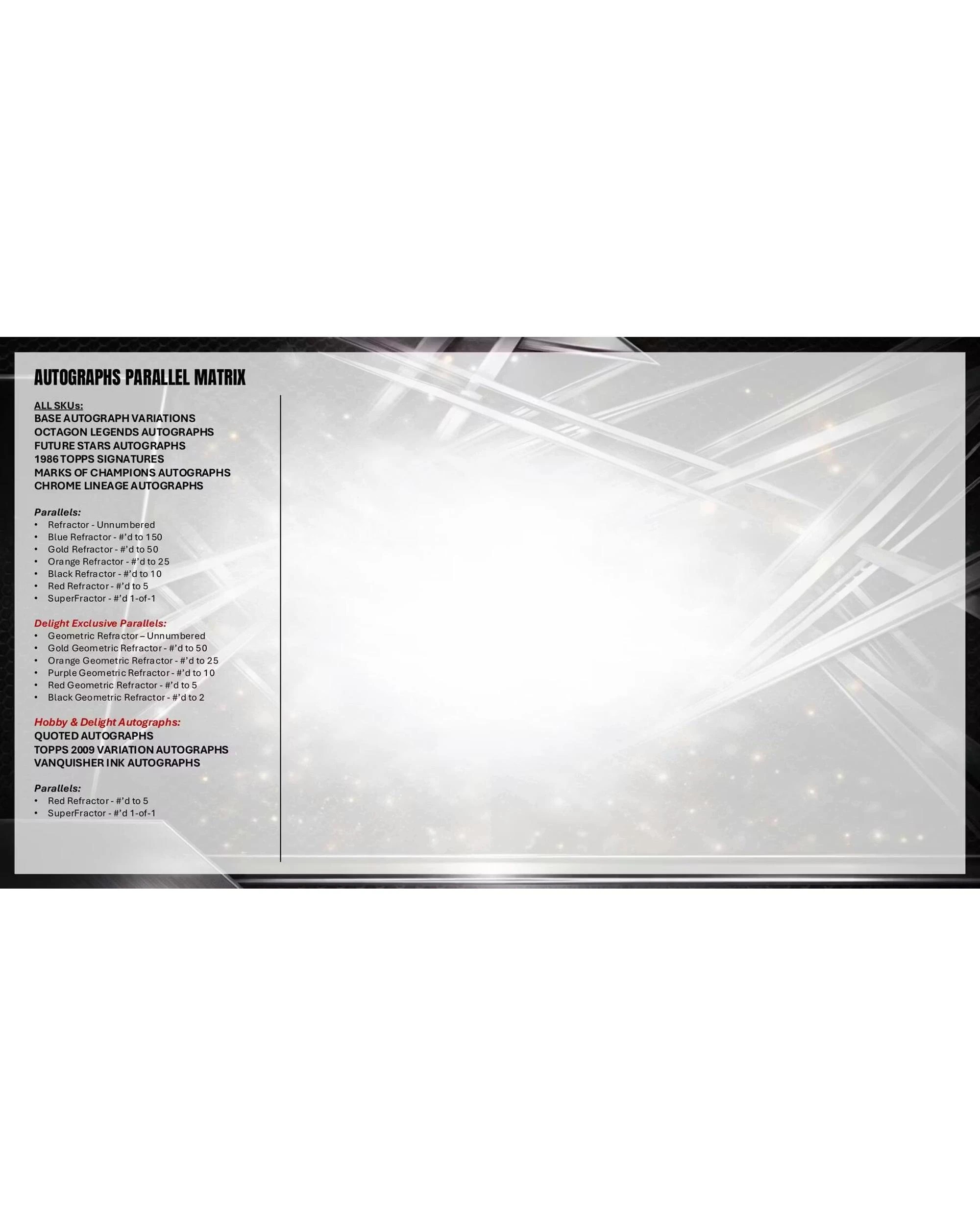 8 Topps Chrome 2026 UFC Hobby Pack, 8 of 9