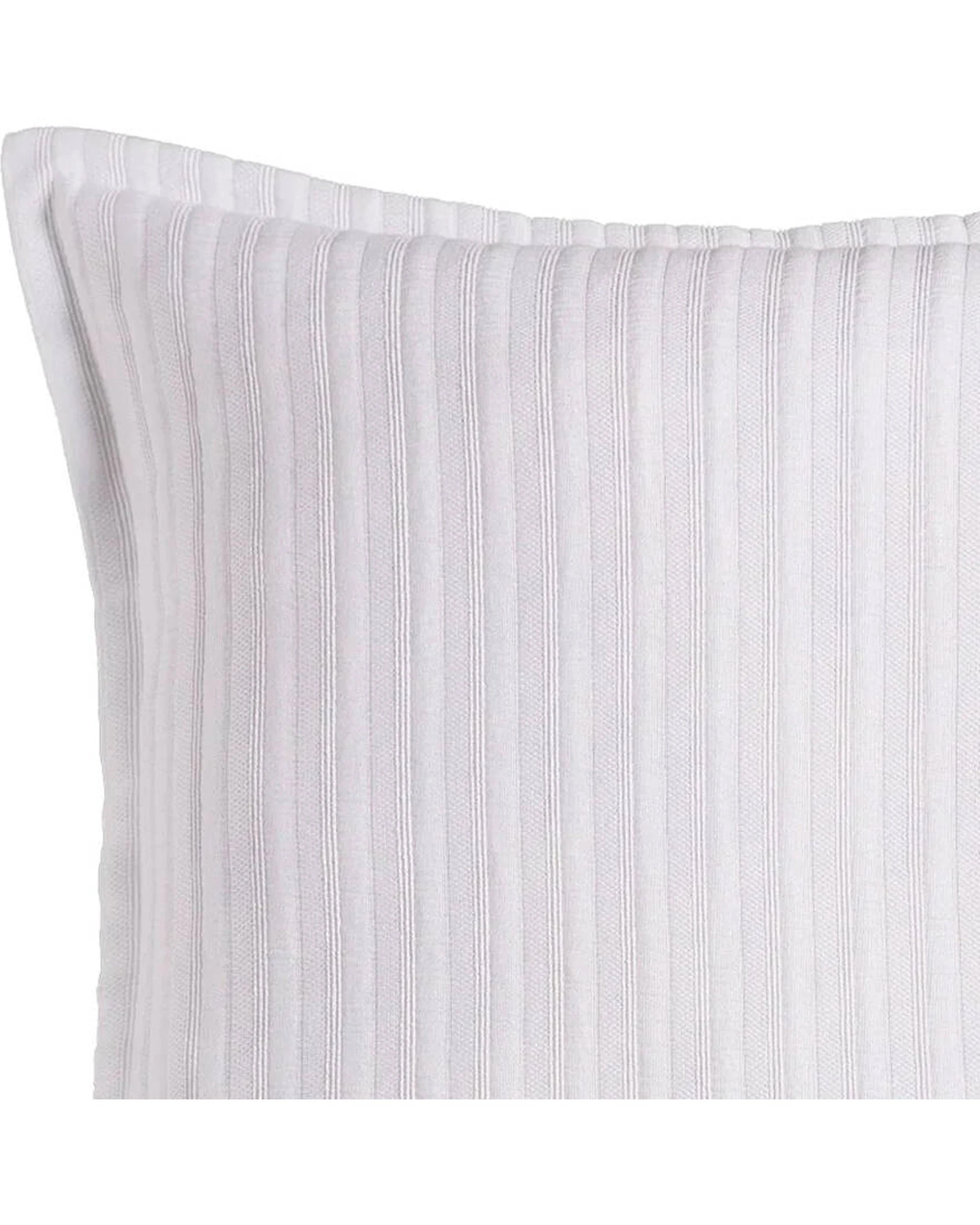2 Bianca Evora Matching Cushion 43x43cm Square Pillow - White, 2 of 2