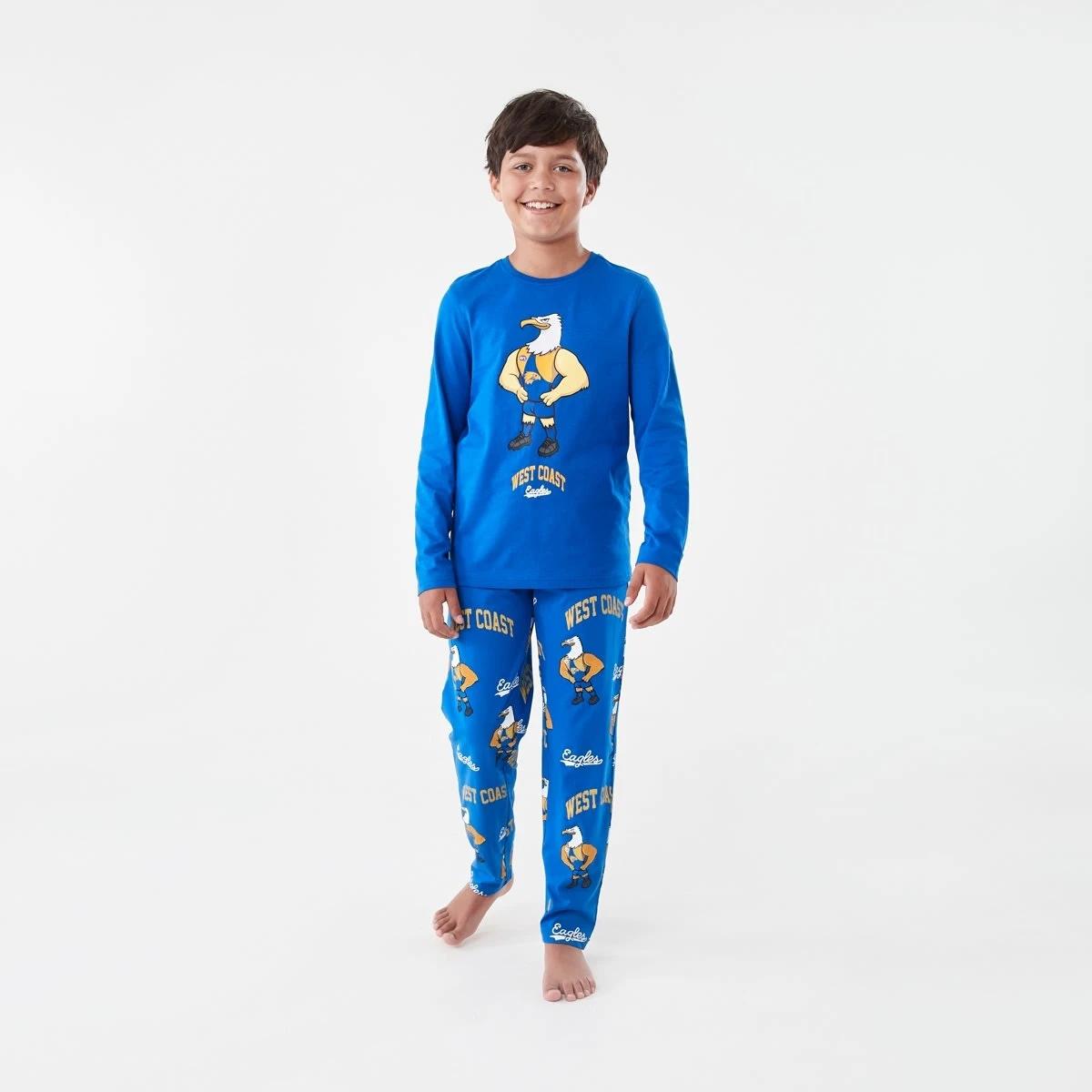 1 Official AFL Kids Pyjama Set West Coast, 1 of 9