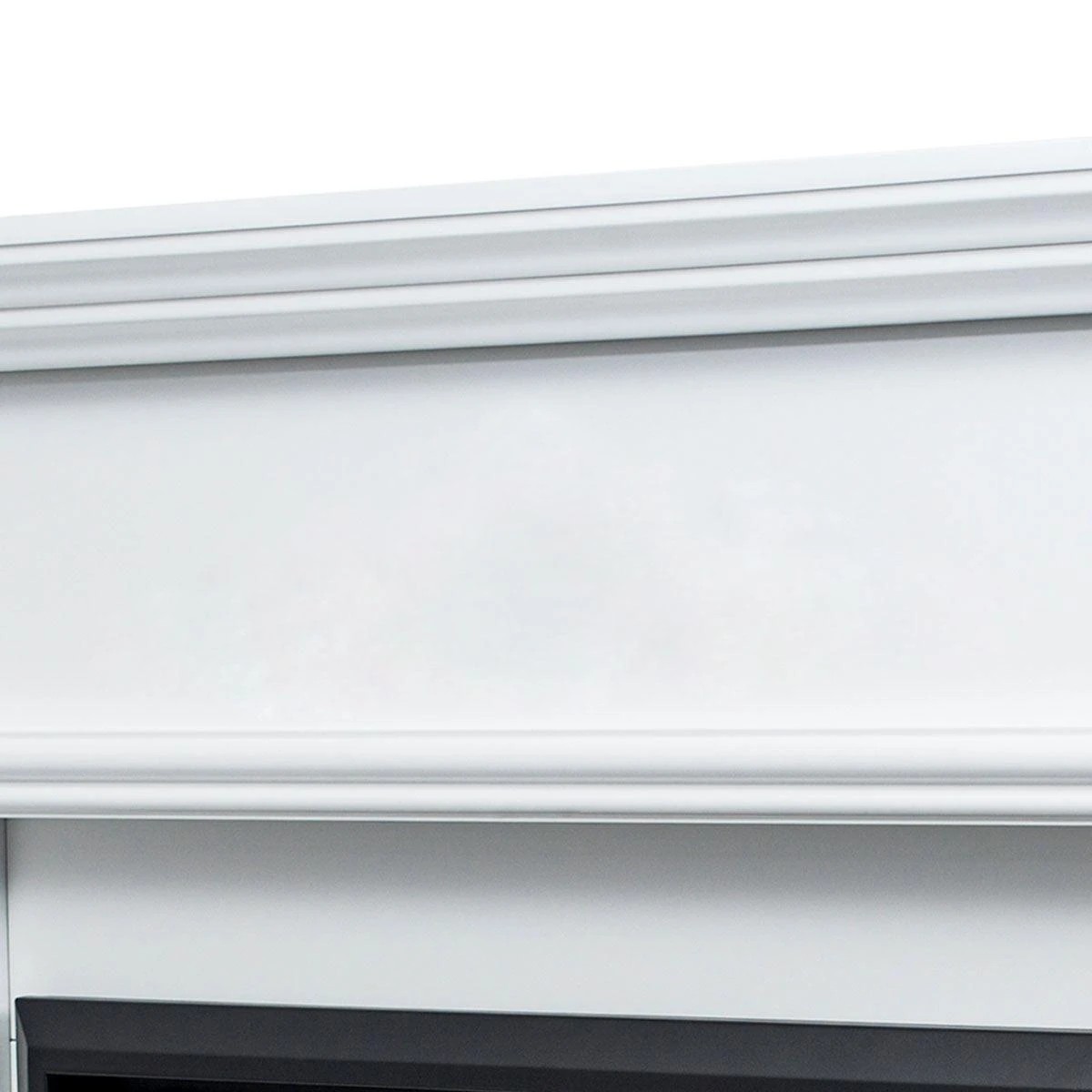 3 Moda Living George Electric Fireplace Heater White Mantel Suite with Primo Insert - White, 3 of 5