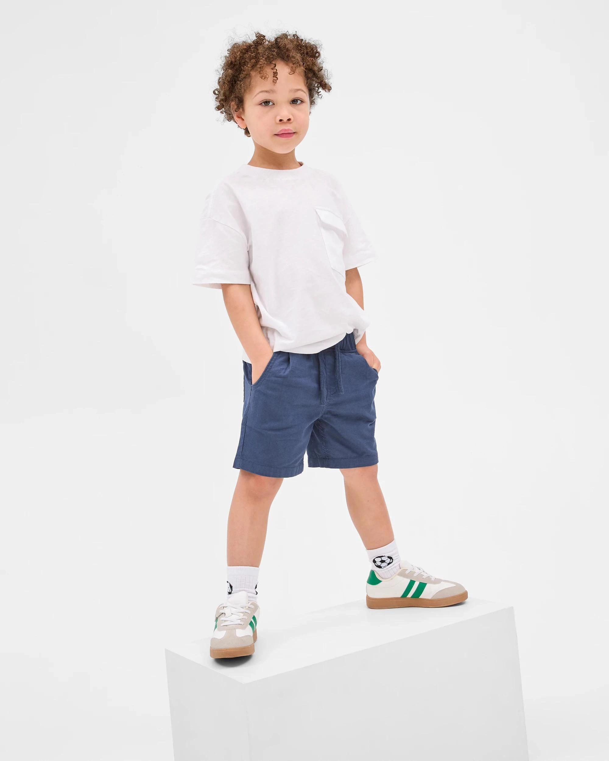 1 Target Australian Cotton Pull On Woven Shorts NAVY, 1 of 5