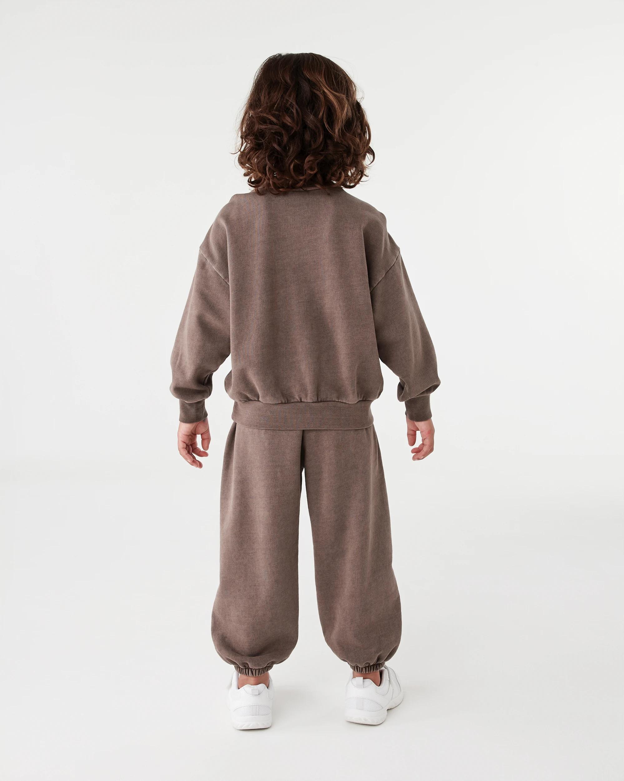 6 Washed Oversize Trackpants Mlky Brwn, 6 of 6