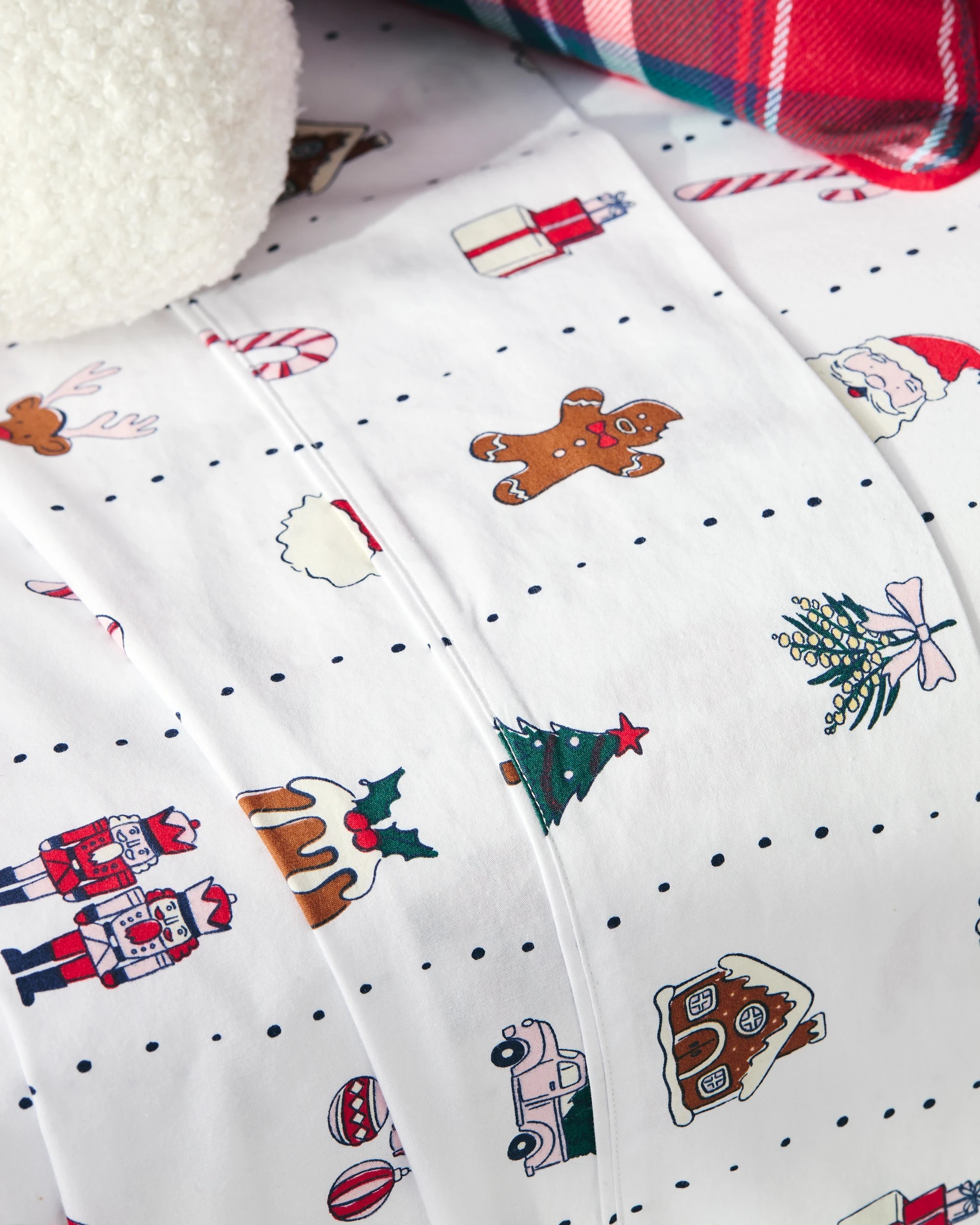 6 Target Christmas Plaid Check Quilt Cover Set - Double Bed - Red, 6 of 10
