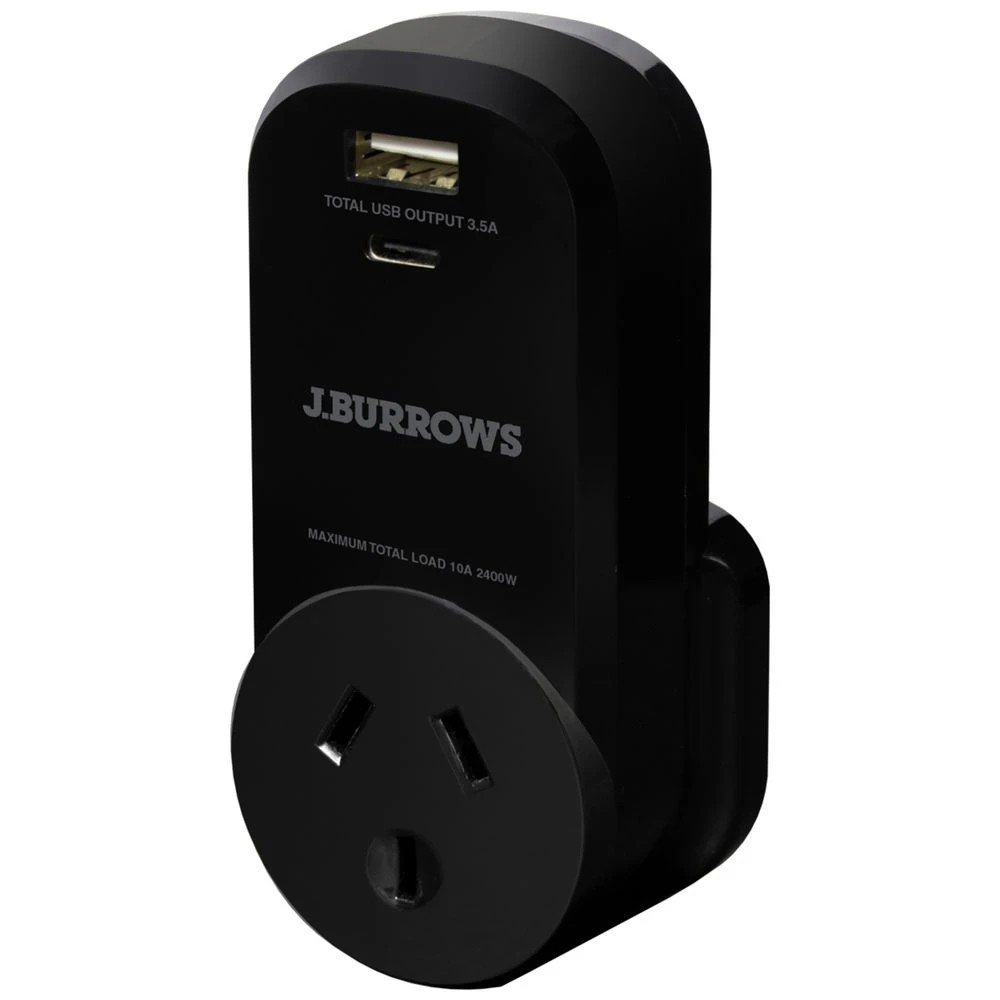 1 J.Burrows Outbound Travel Adaptor 2-USB UK, 1 of 3