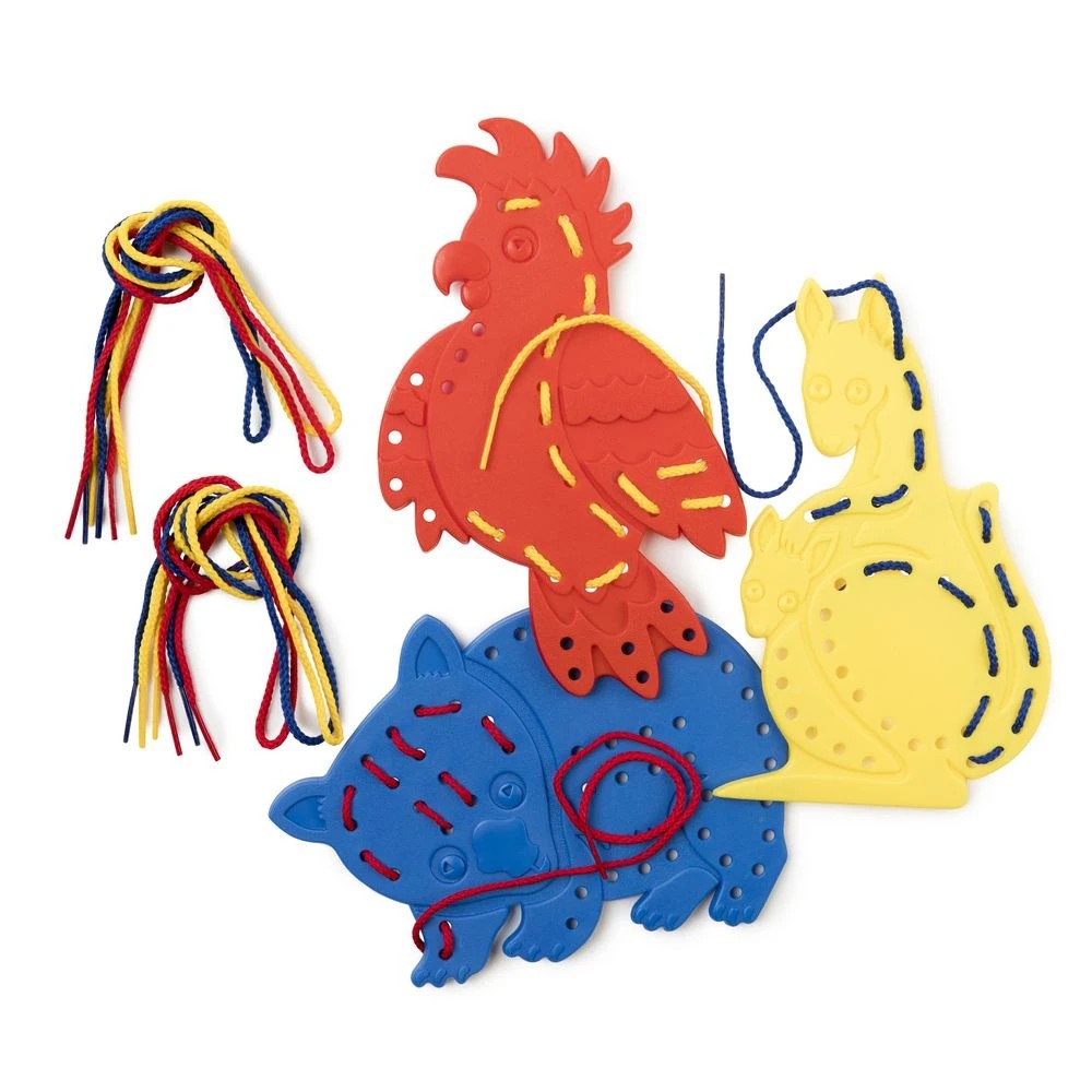 2 Educational Colours Lacing Shapes Australian Animals 3 Pack, 2 of 3