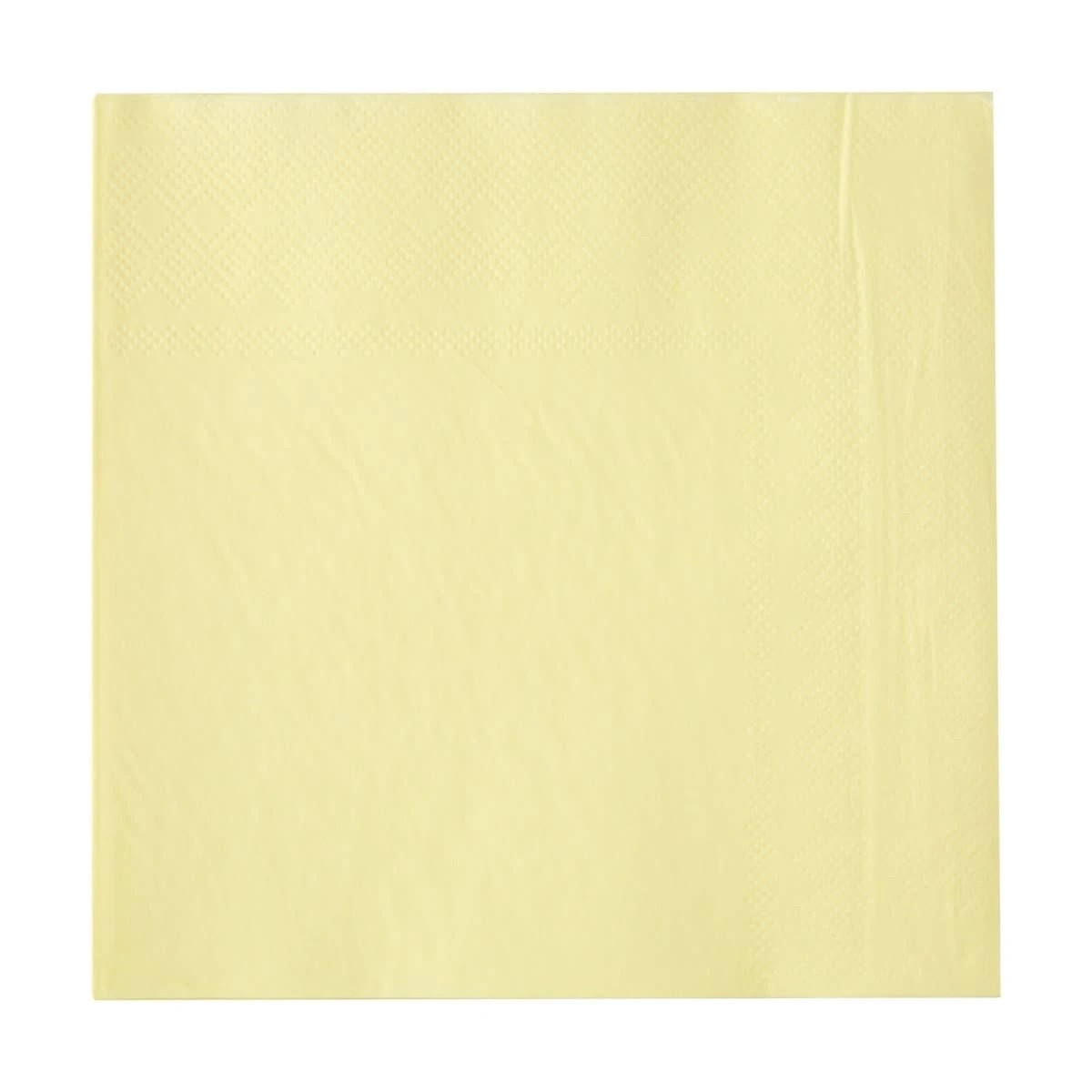 1 20 Piece Pastel Yellow Paper Napkins, 1 of 5